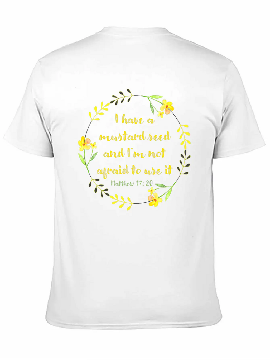 Matthew 17 20 Mustard Seed Classic Cotton Tee – Unisex Comfort For Any Season