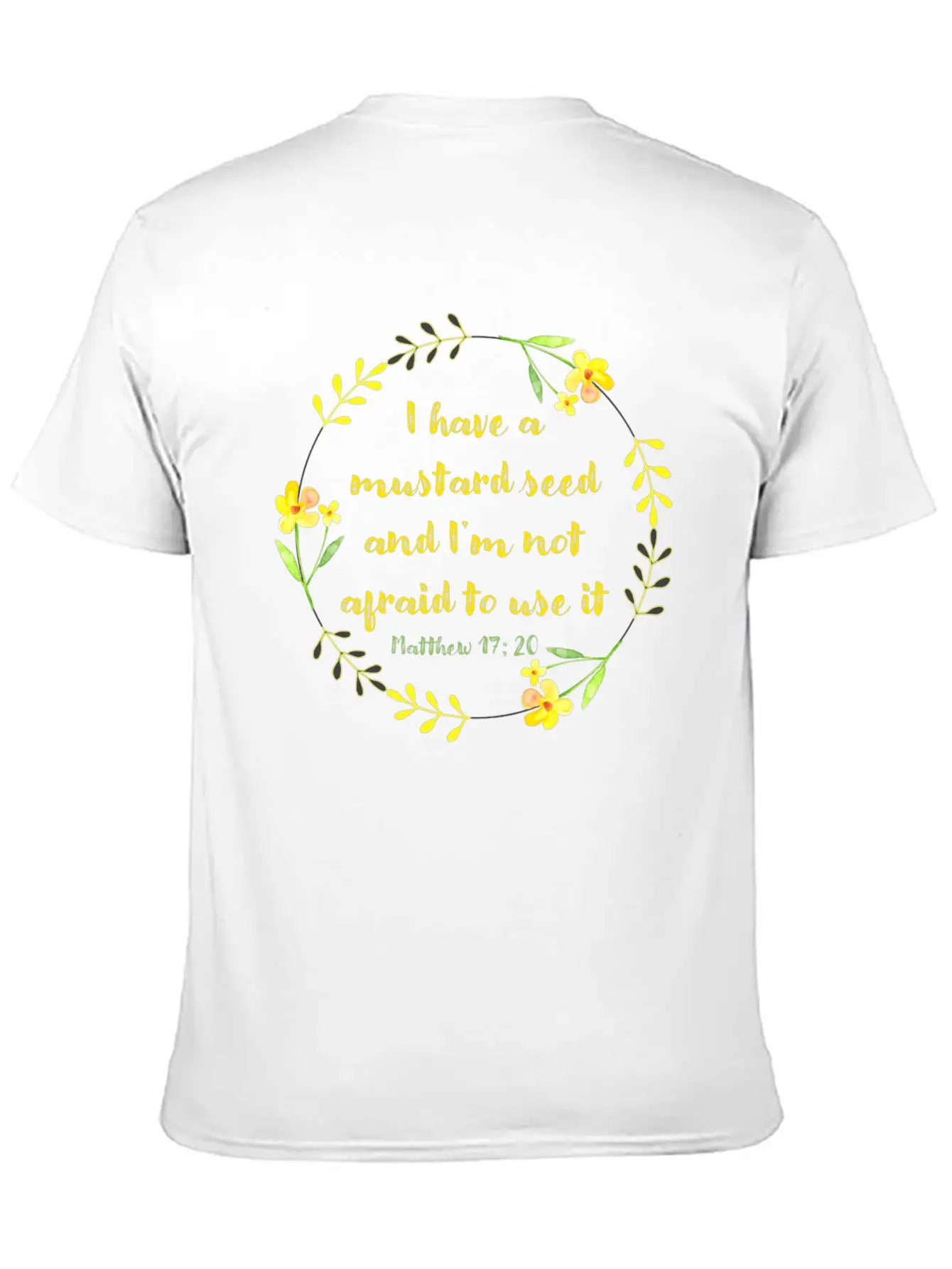 Matthew 17 20 Mustard Seed Classic Cotton Tee – Unisex Comfort For Any Season
