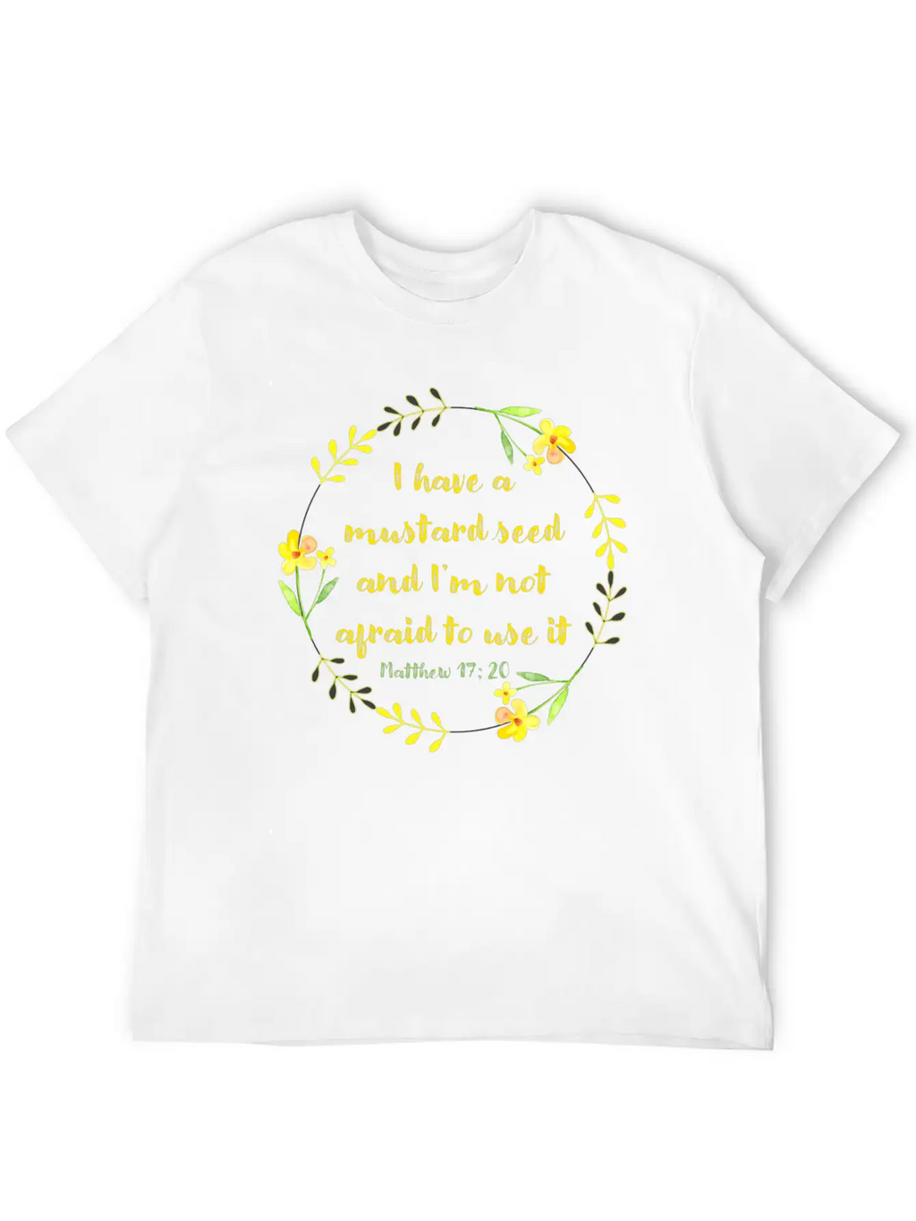 Matthew 17 20 Mustard Seed Classic Cotton Tee – Unisex Comfort For Any Season