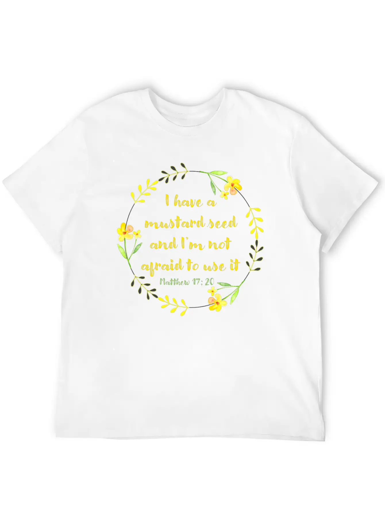 Matthew 17 20 Mustard Seed Classic Cotton Tee – Unisex Comfort For Any Season