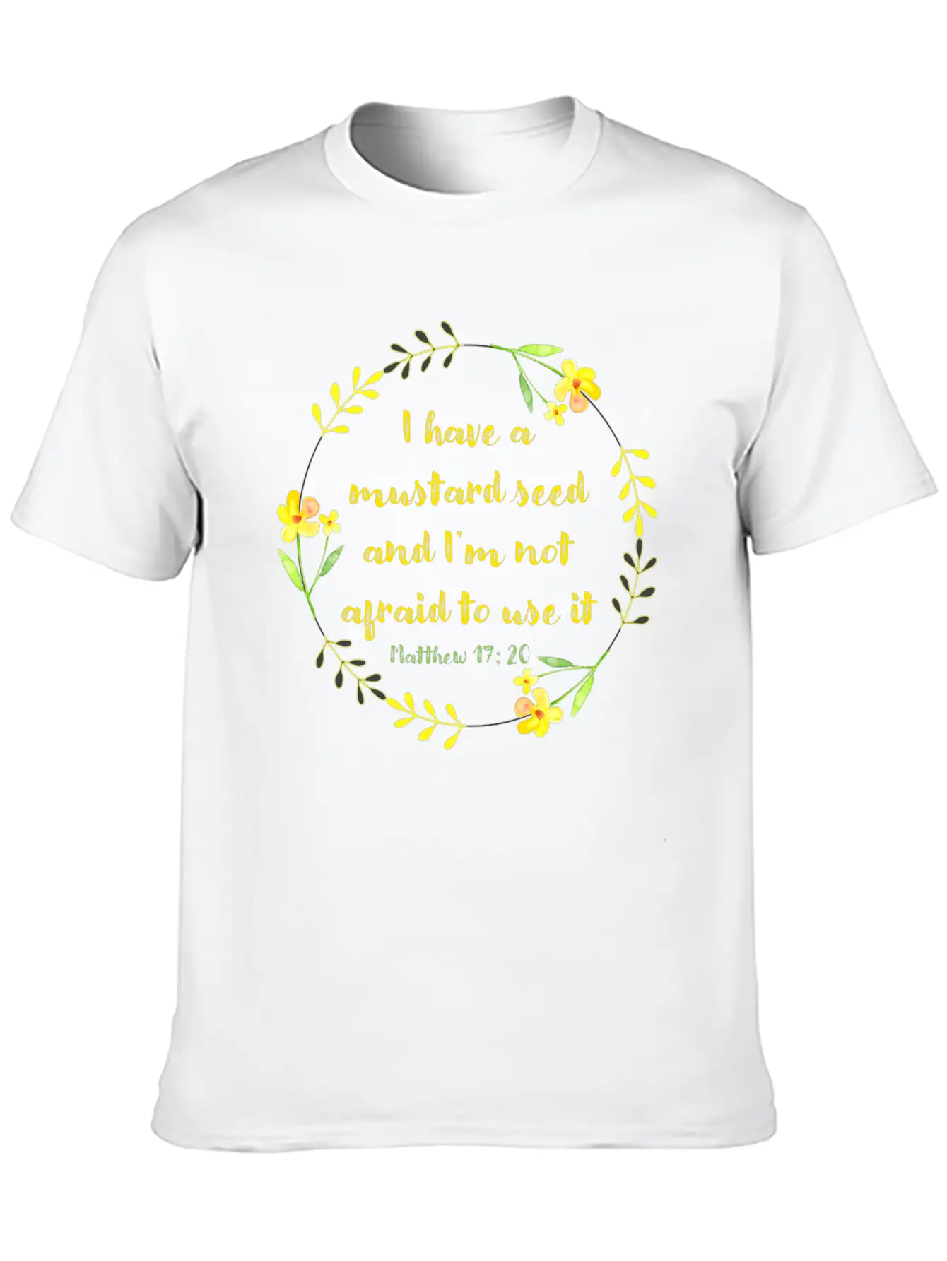 Matthew 17 20 Mustard Seed Classic Cotton Tee – Unisex Comfort For Any Season