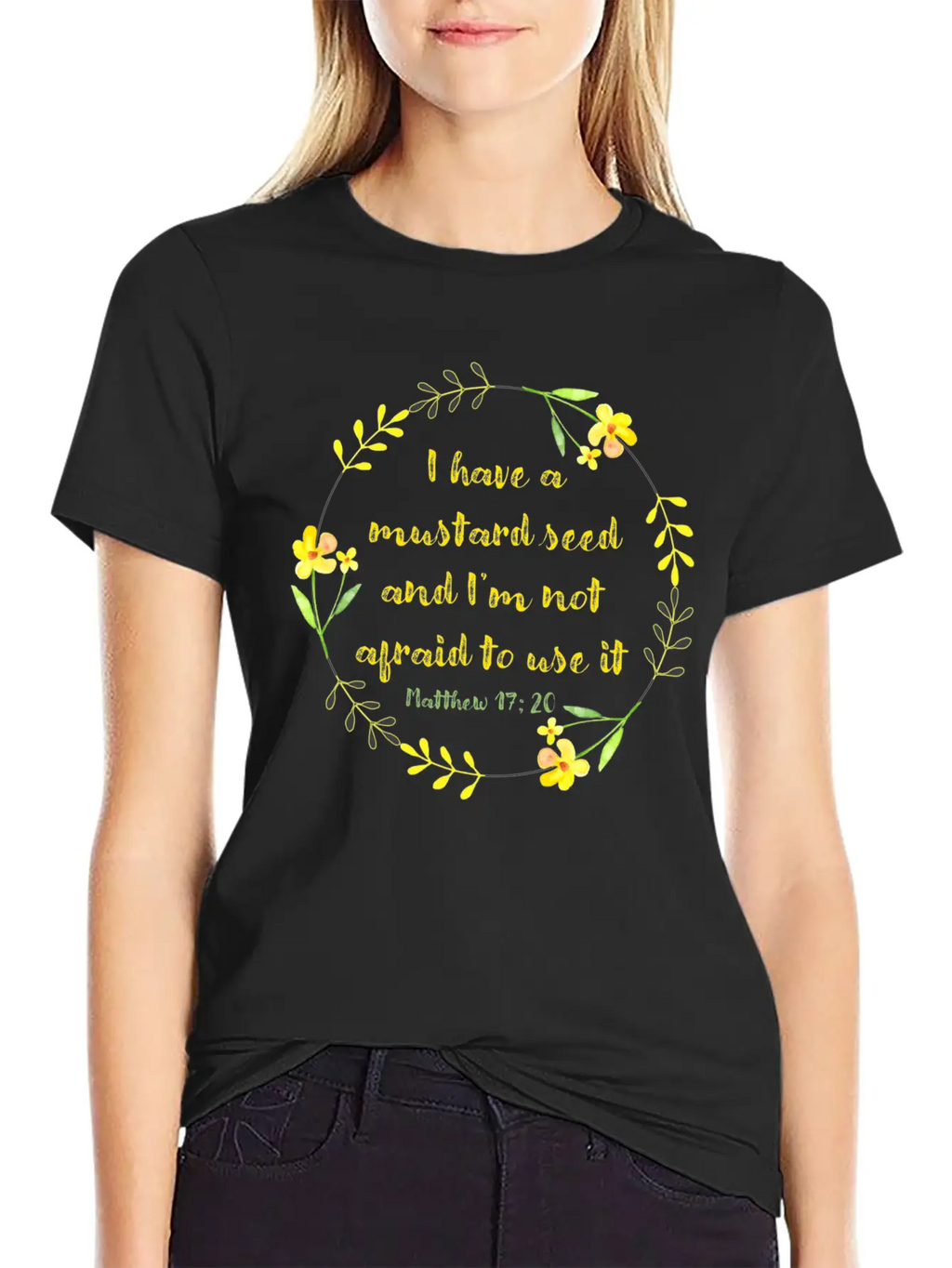 Matthew 17 20 Mustard Seed Classic Cotton Tee – Unisex Comfort For Any Season