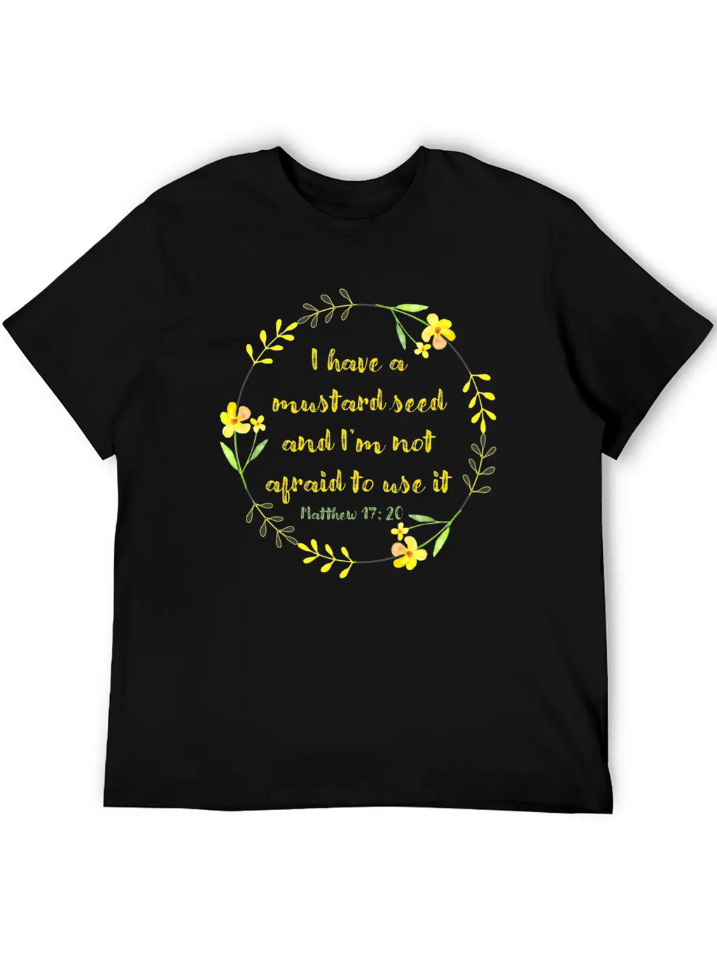 Matthew 17 20 Mustard Seed Classic Cotton Tee – Unisex Comfort For Any Season