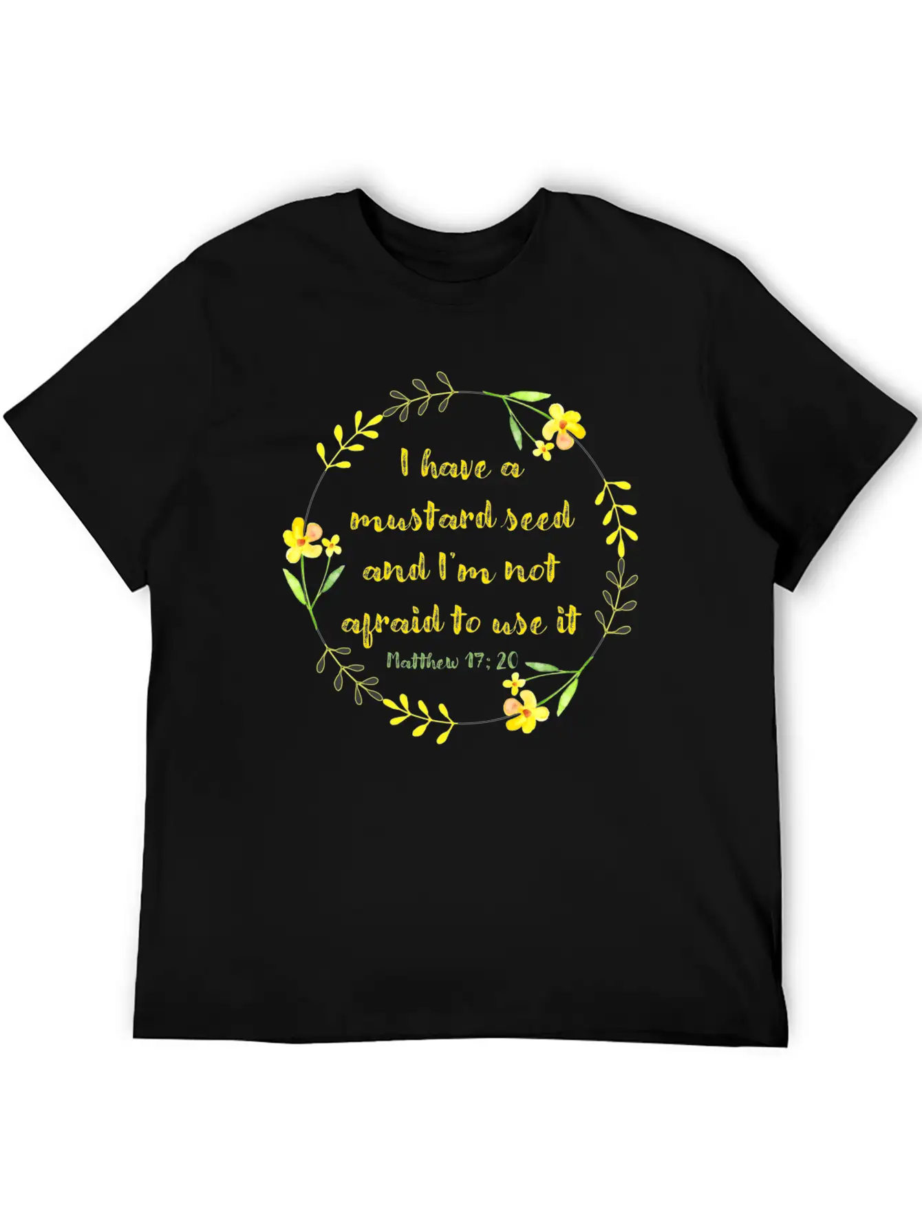 Matthew 17 20 Mustard Seed Classic Cotton Tee – Unisex Comfort For Any Season