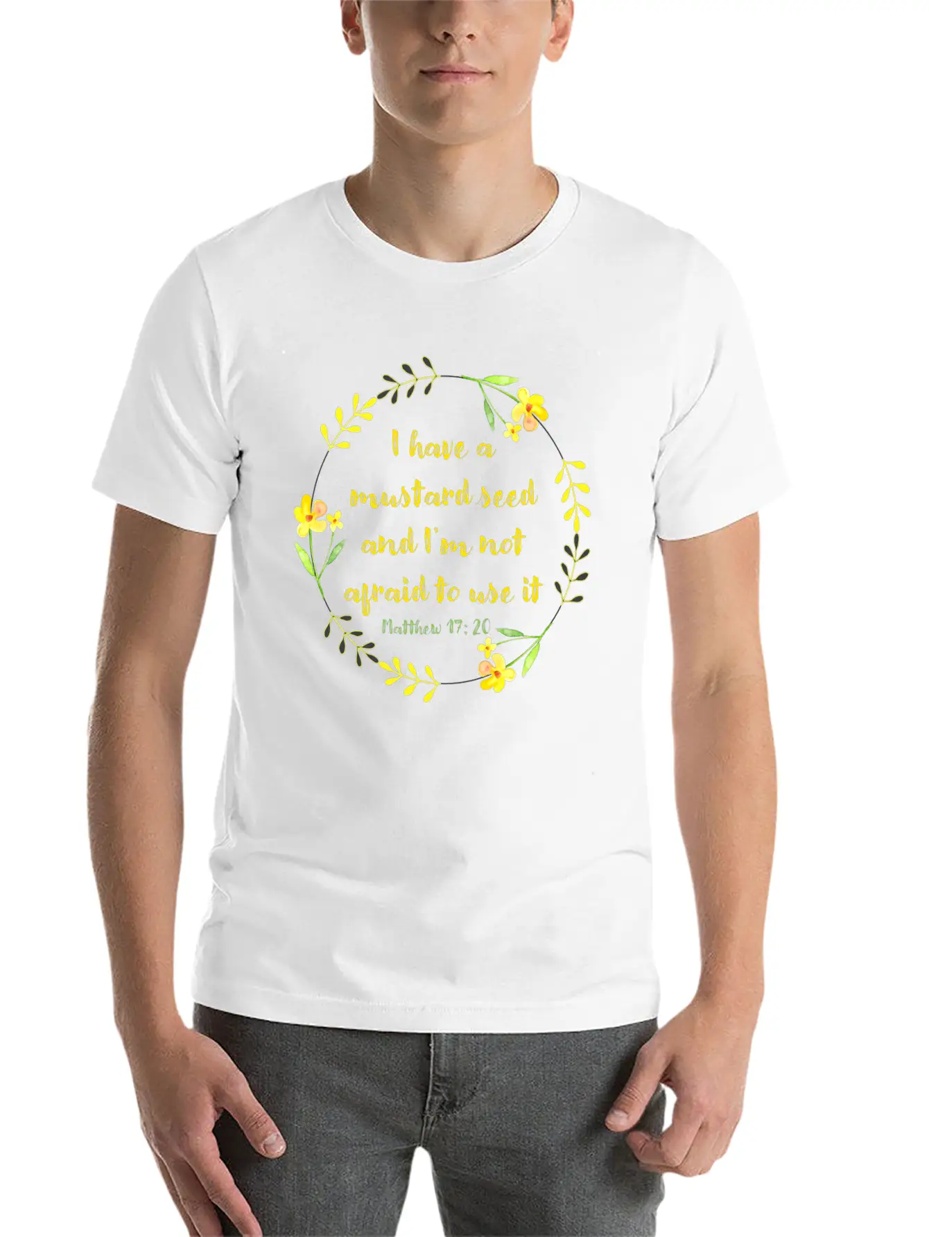 Matthew 17 20 Mustard Seed Classic Cotton Tee – Unisex Comfort For Any Season