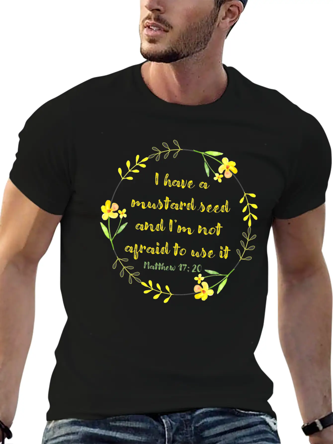 Matthew 17 20 Mustard Seed Classic Cotton Tee – Unisex Comfort For Any Season