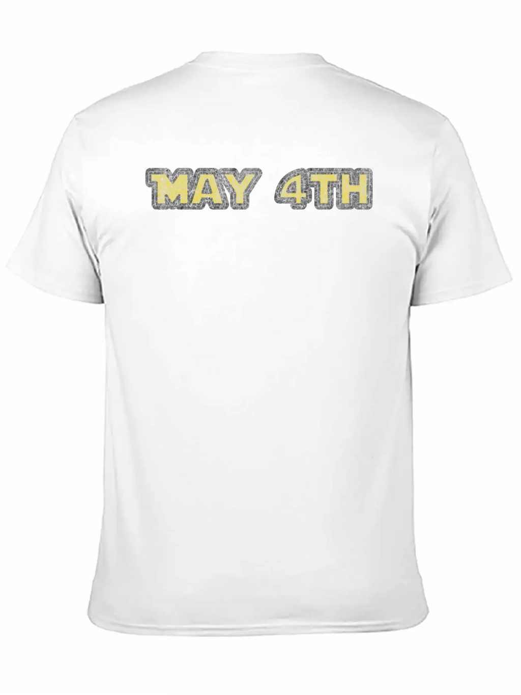 May 4th Yellow Grunge Breathable Graphic T-Shirt – Perfect For Casual Days