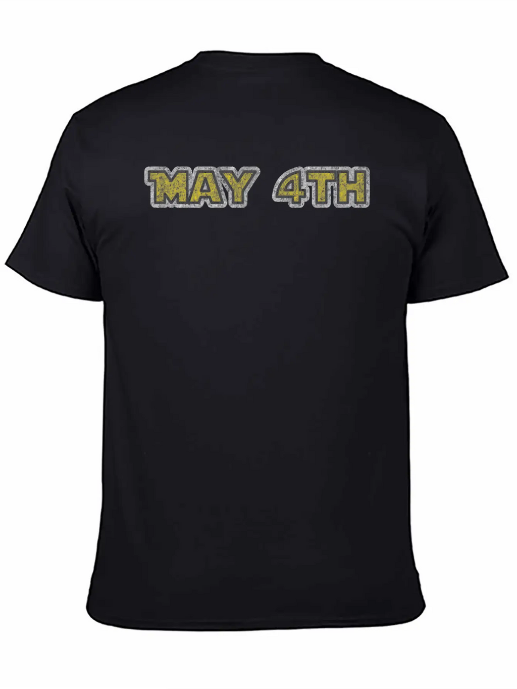 May 4th Yellow Grunge Breathable Graphic T-Shirt – Perfect For Casual Days