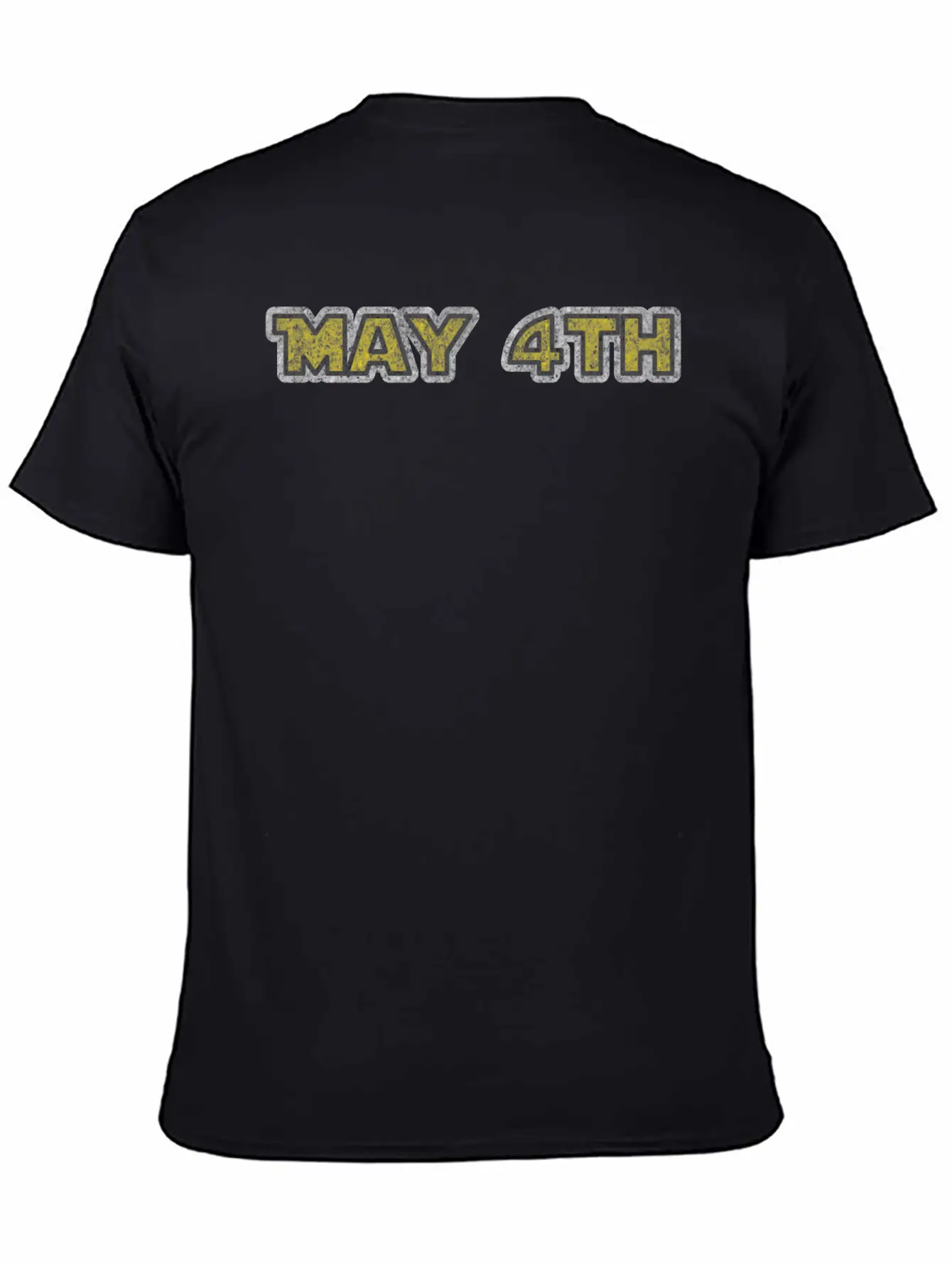 May 4th Yellow Grunge Breathable Graphic T-Shirt – Perfect For Casual Days