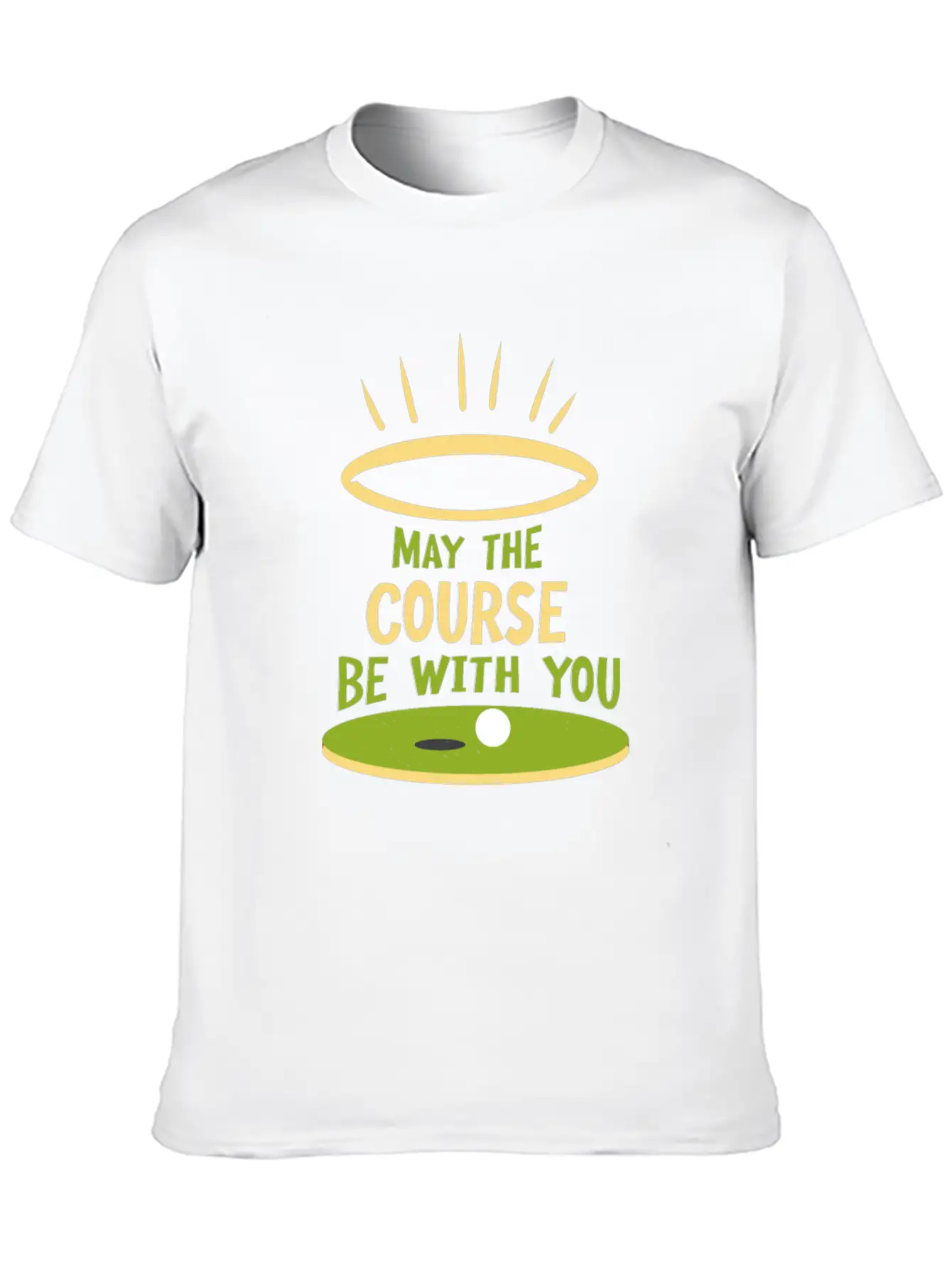 May The Course Be With You Funny Golf Player Classic Cotton Tee – Unisex Comfort For Any Season