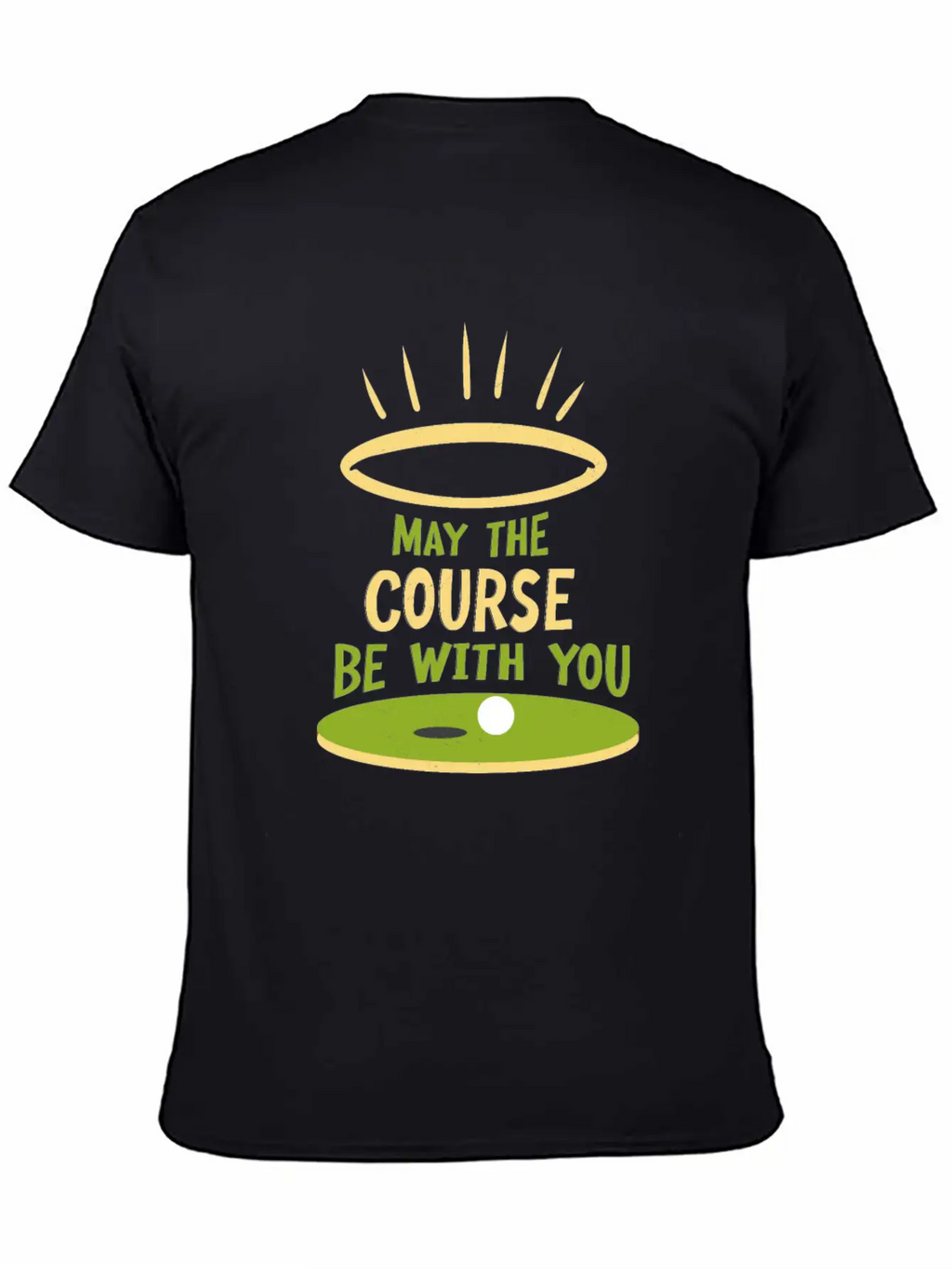 May The Course Be With You Funny Golf Player Classic Cotton Tee – Unisex Comfort For Any Season