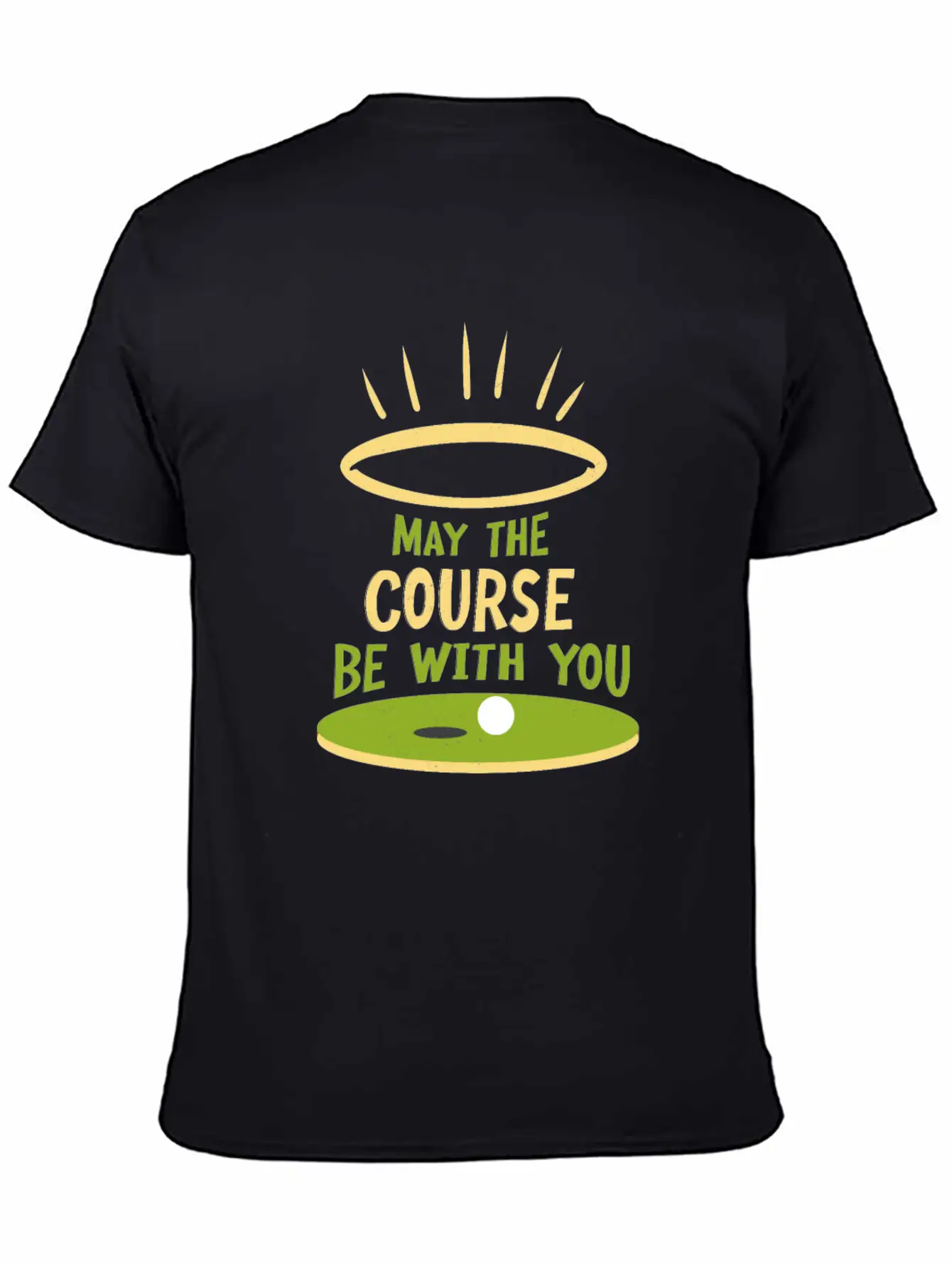 May The Course Be With You Funny Golf Player Classic Cotton Tee – Unisex Comfort For Any Season