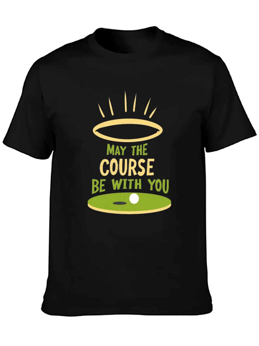 May The Course Be With You Funny Golf Player Classic Cotton Tee – Unisex Comfort For Any Season