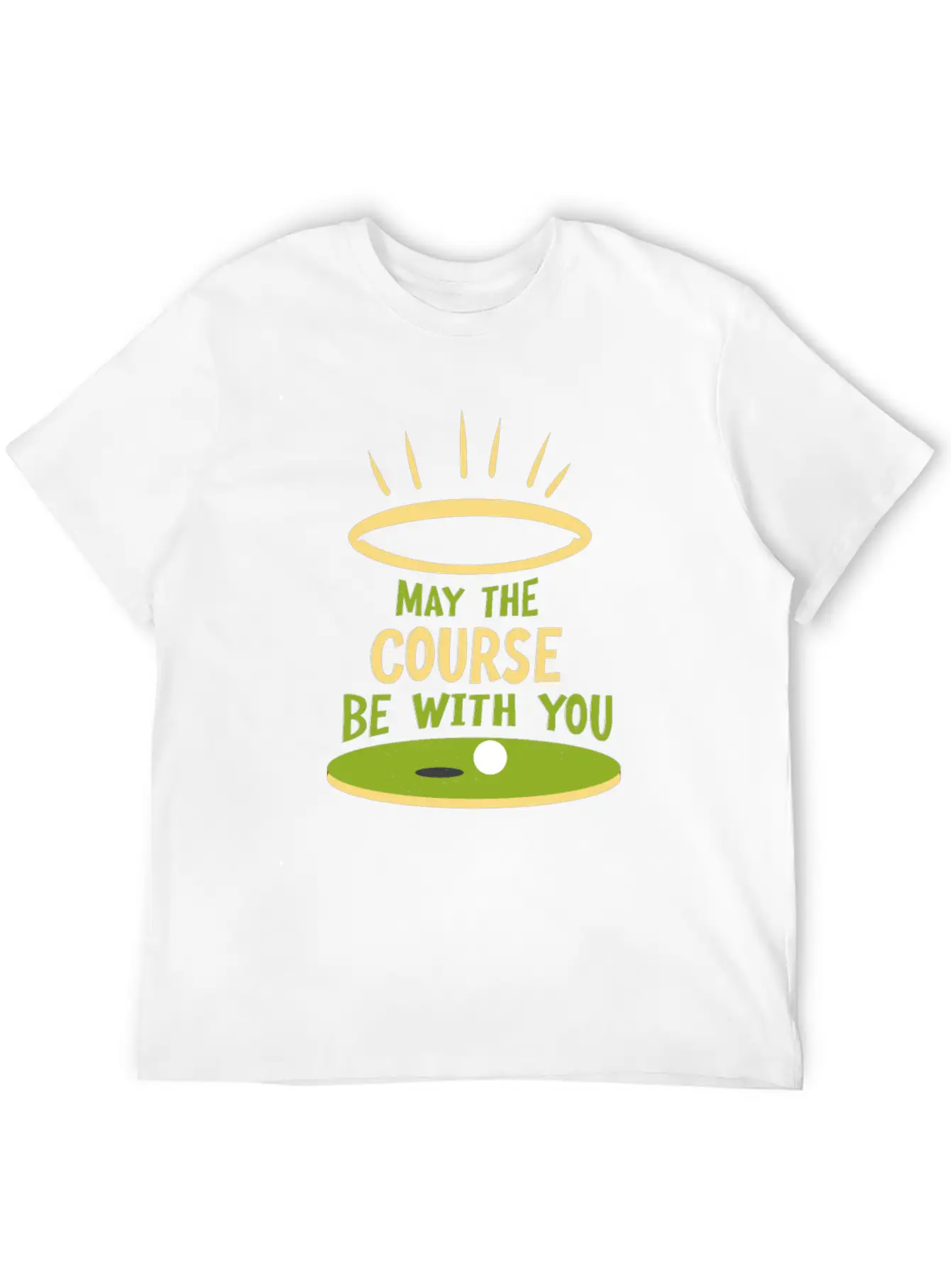 May The Course Be With You Funny Golf Player Classic Cotton Tee – Unisex Comfort For Any Season