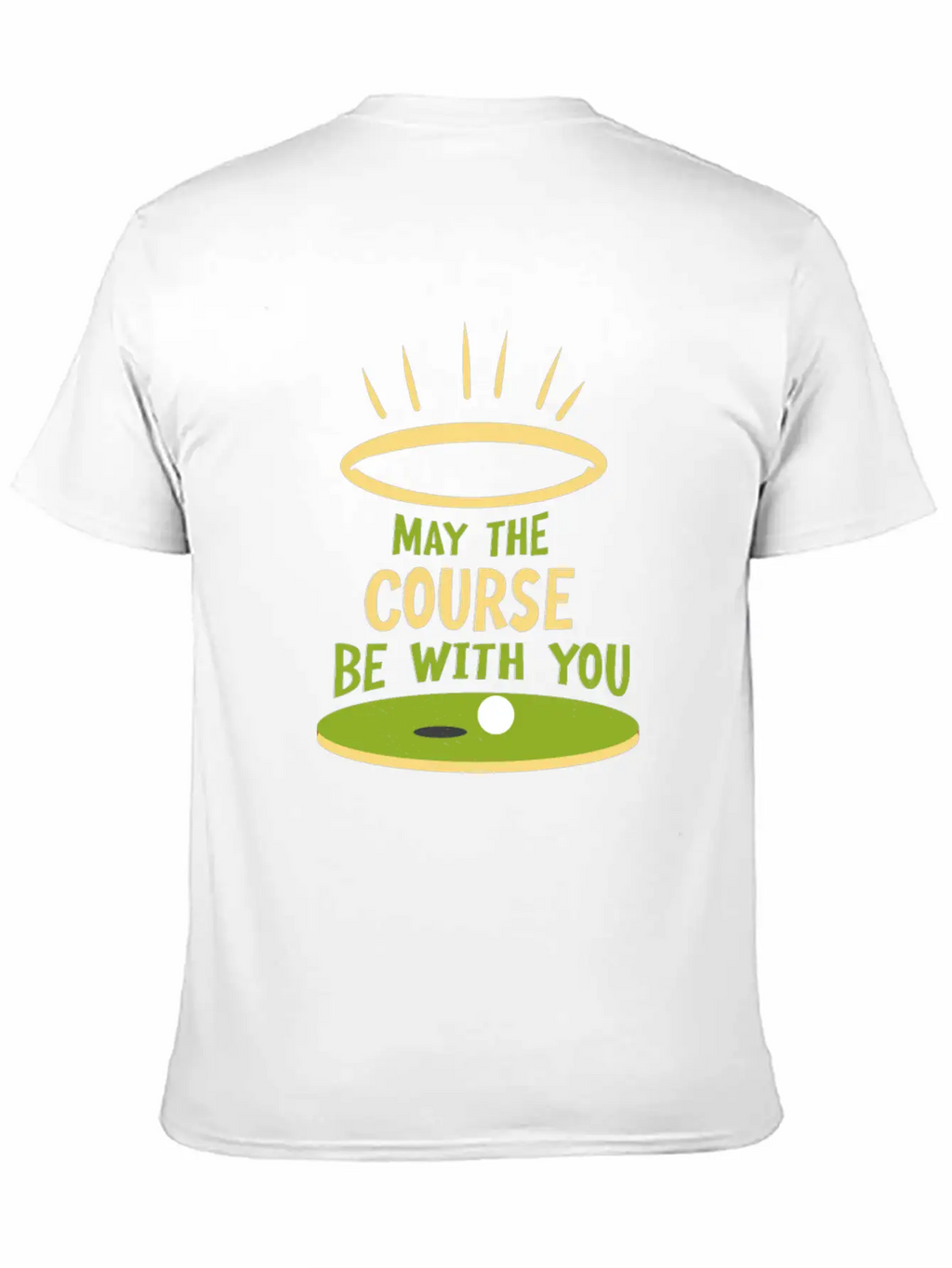 May The Course Be With You Funny Golf Player Classic Cotton Tee – Unisex Comfort For Any Season
