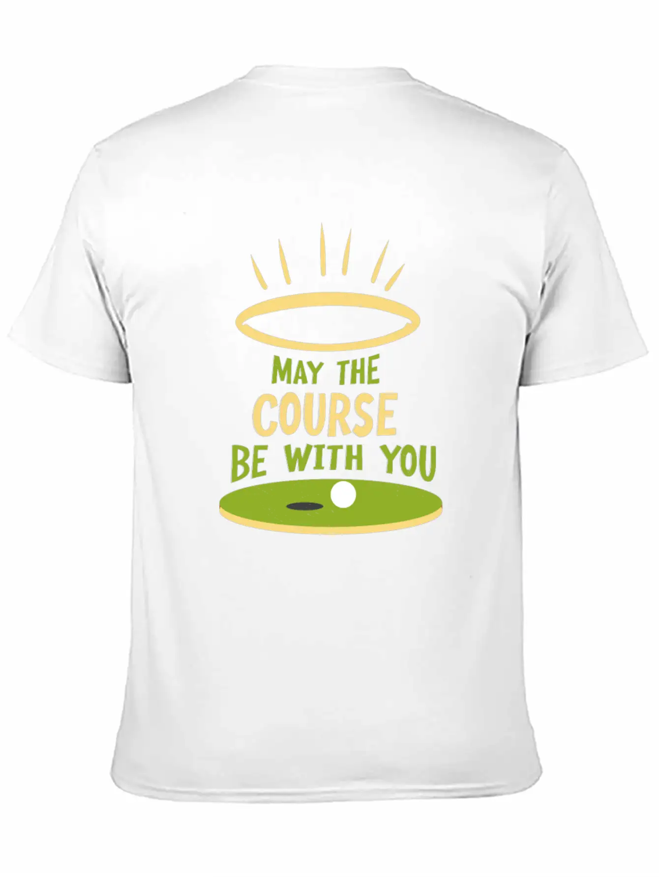 May The Course Be With You Funny Golf Player Classic Cotton Tee – Unisex Comfort For Any Season