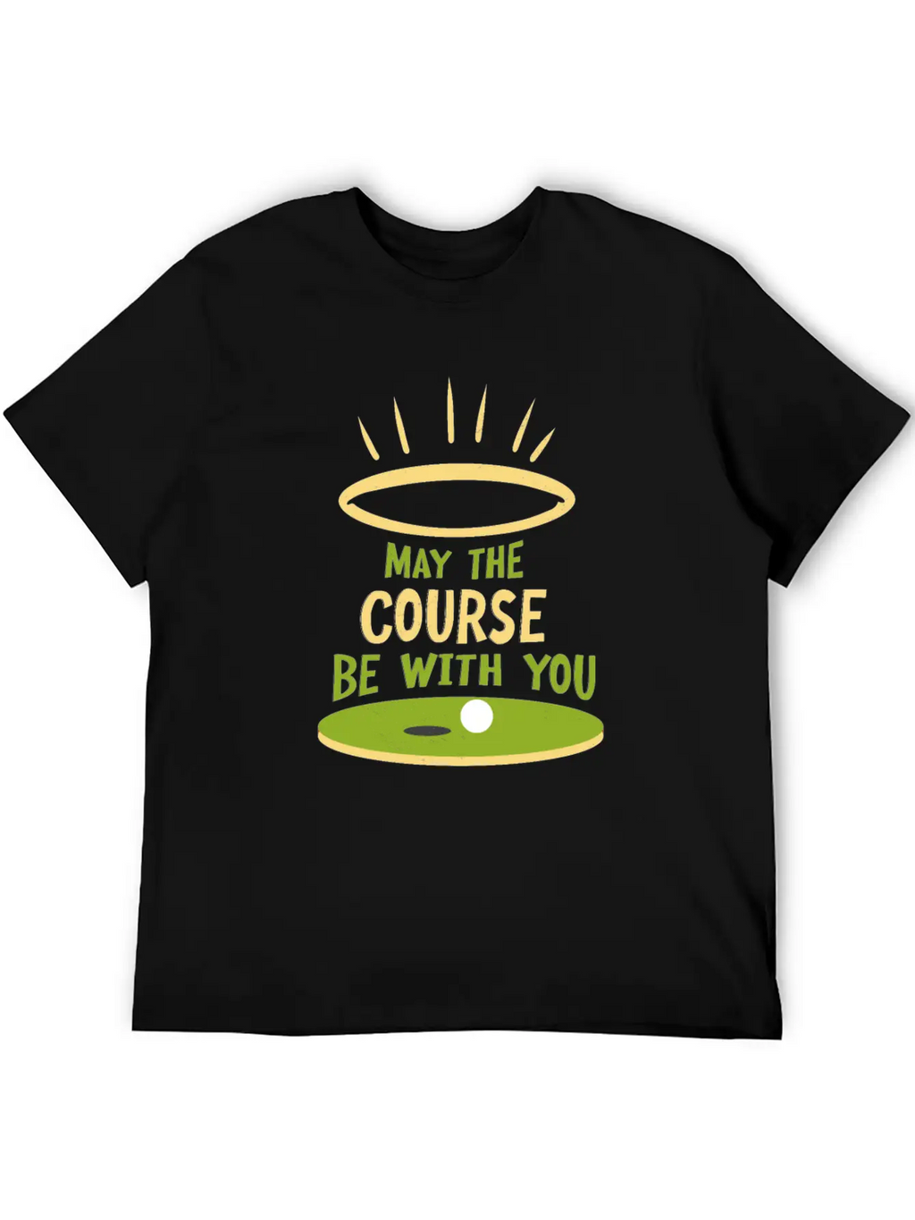 May The Course Be With You Funny Golf Player Classic Cotton Tee – Unisex Comfort For Any Season