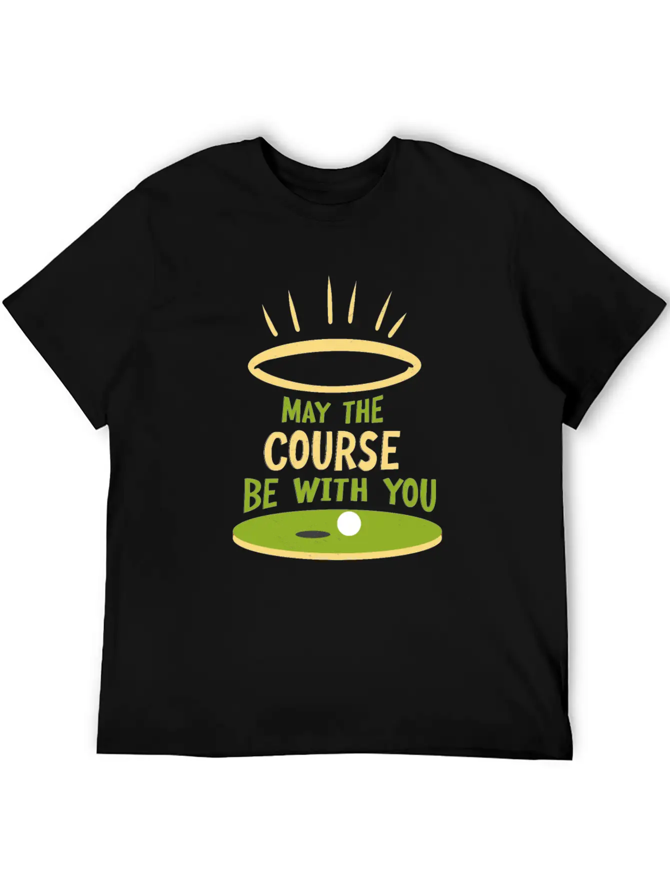 May The Course Be With You Funny Golf Player Classic Cotton Tee – Unisex Comfort For Any Season