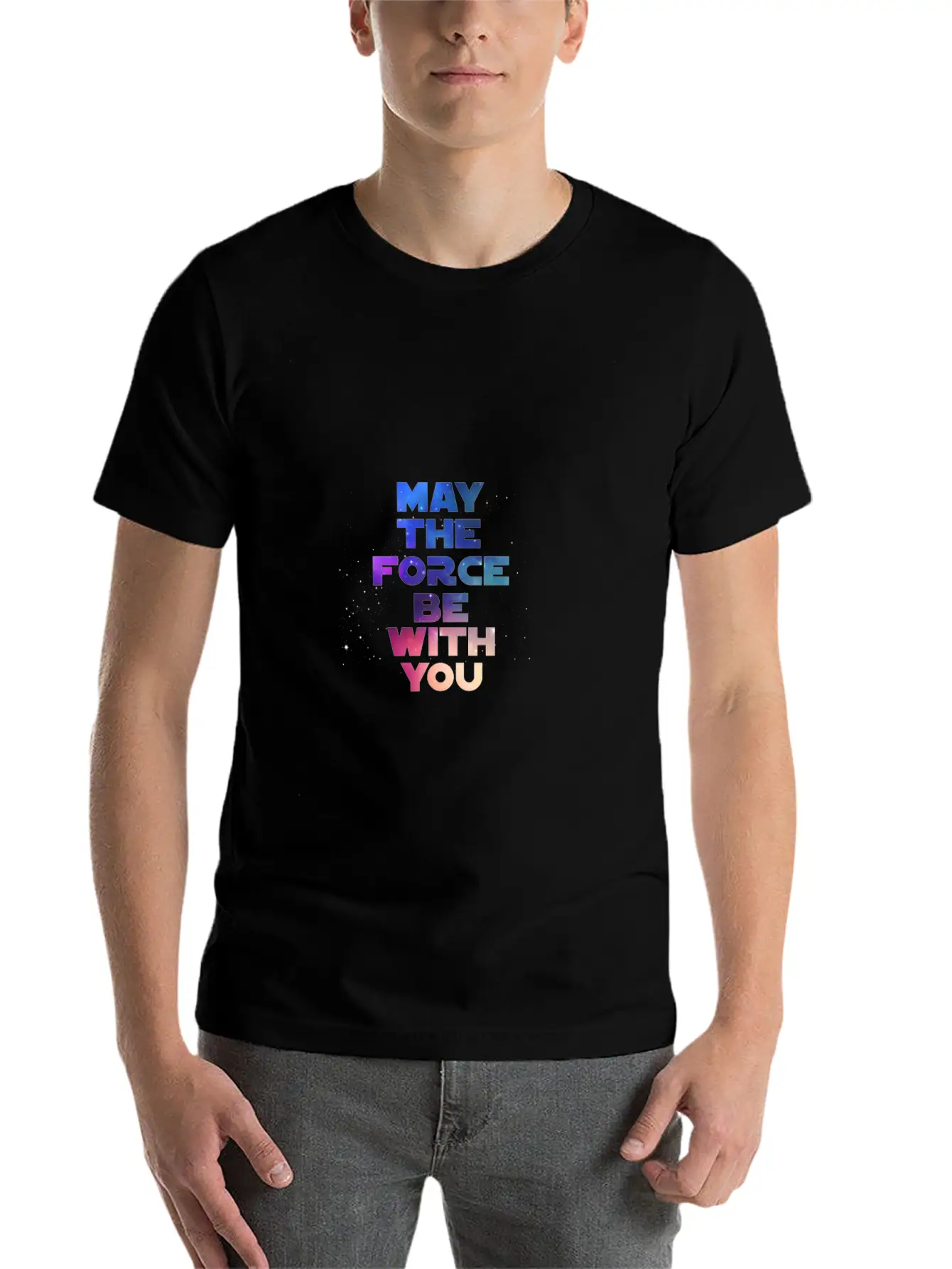 May The Force Be With You Timeless Short Sleeve Tee – Comfy And Minimalist Design