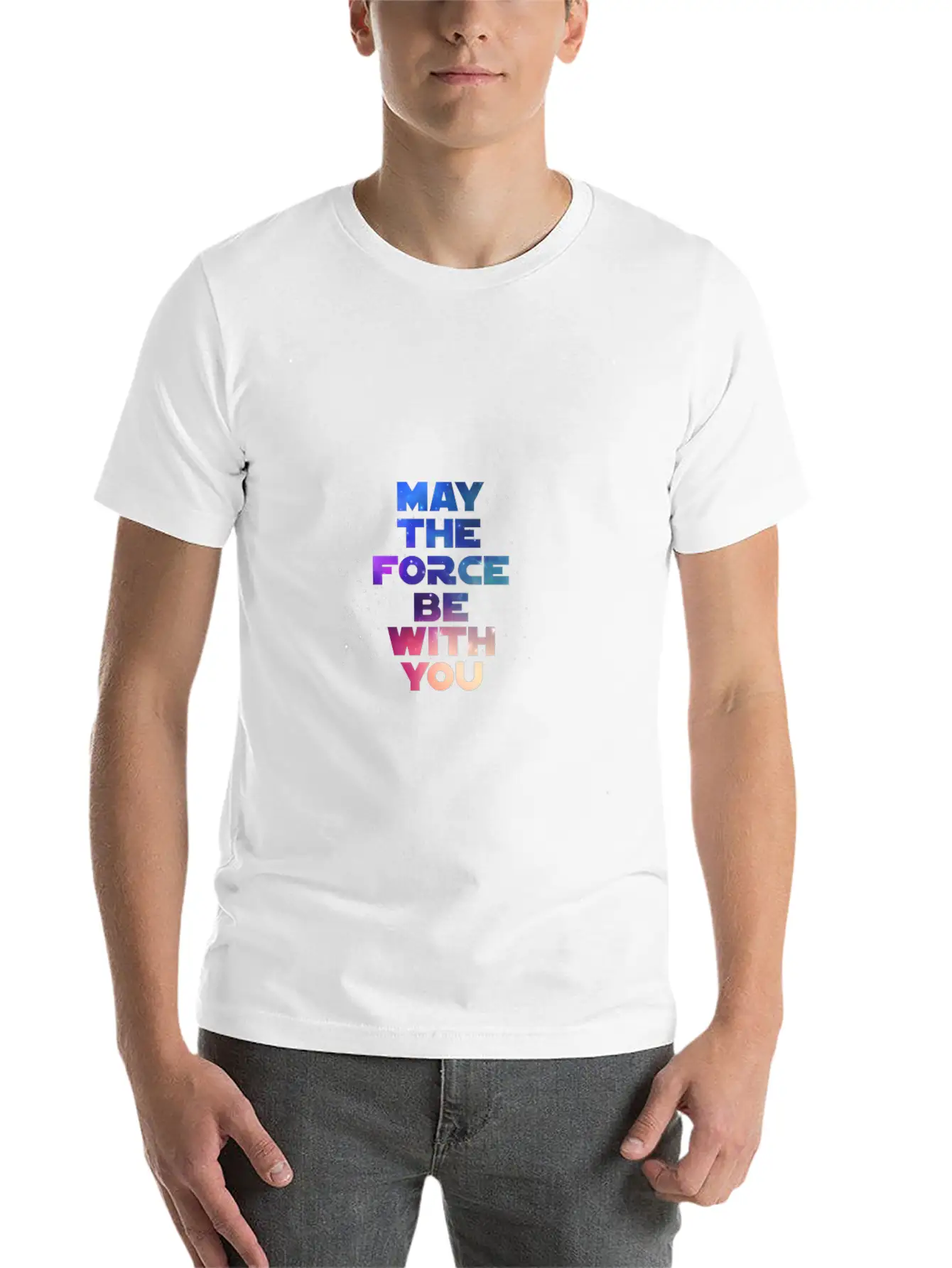 May The Force Be With You Timeless Short Sleeve Tee – Comfy And Minimalist Design