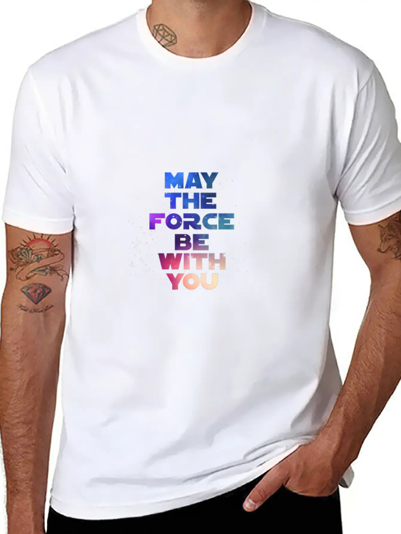 May The Force Be With You Timeless Short Sleeve Tee – Comfy And Minimalist Design