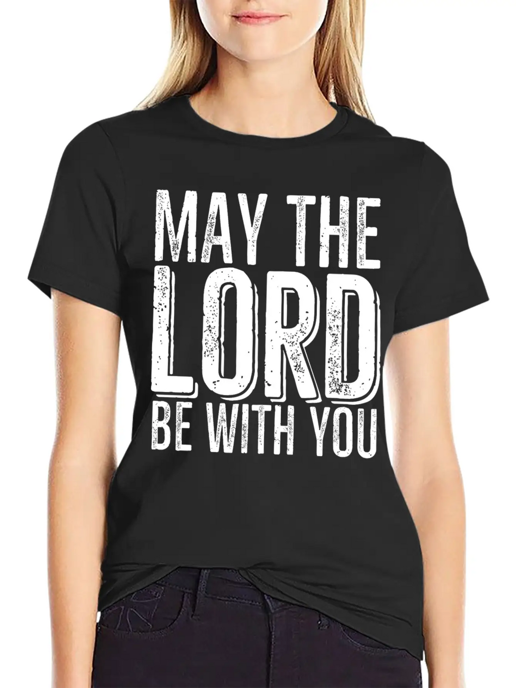 May The Lord Be With You Timeless Short Sleeve Tee – Comfy And Minimalist Design