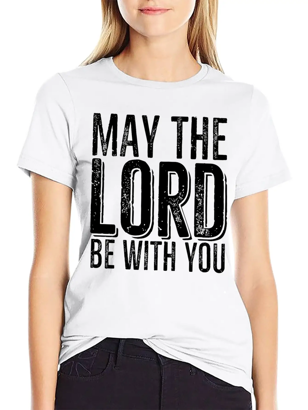 May The Lord Be With You Timeless Short Sleeve Tee – Comfy And Minimalist Design