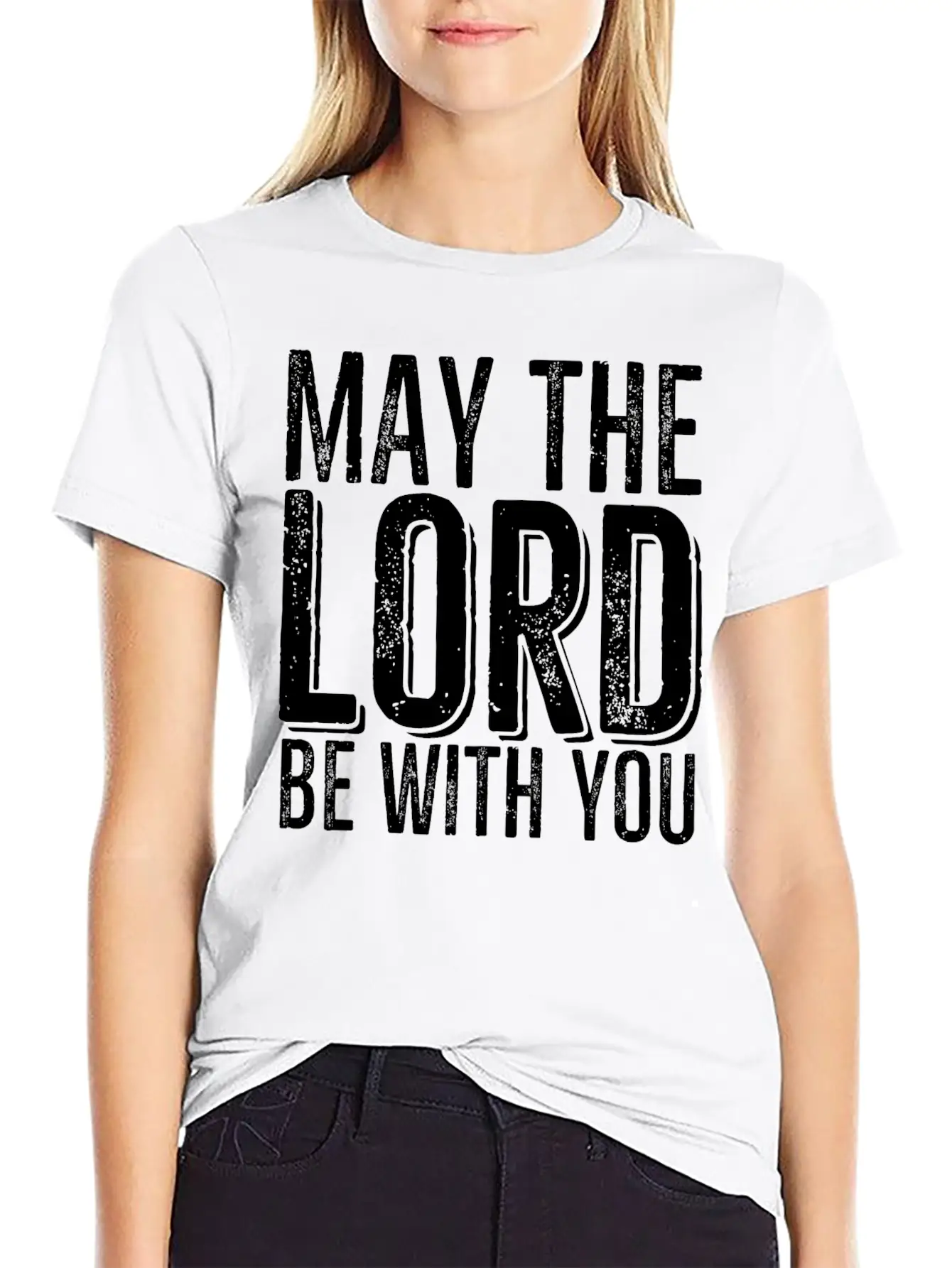 May The Lord Be With You Timeless Short Sleeve Tee – Comfy And Minimalist Design
