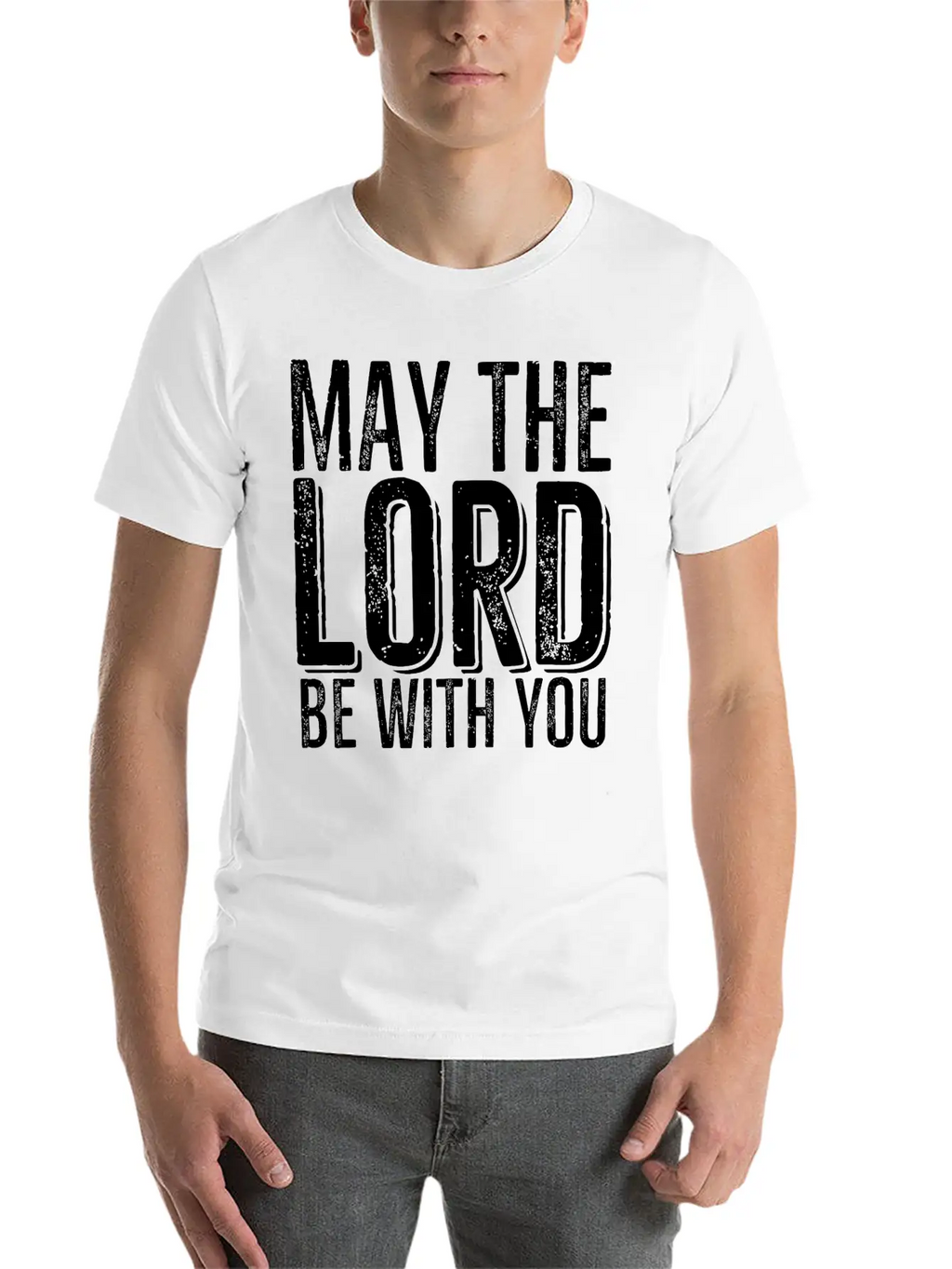 May The Lord Be With You Timeless Short Sleeve Tee – Comfy And Minimalist Design