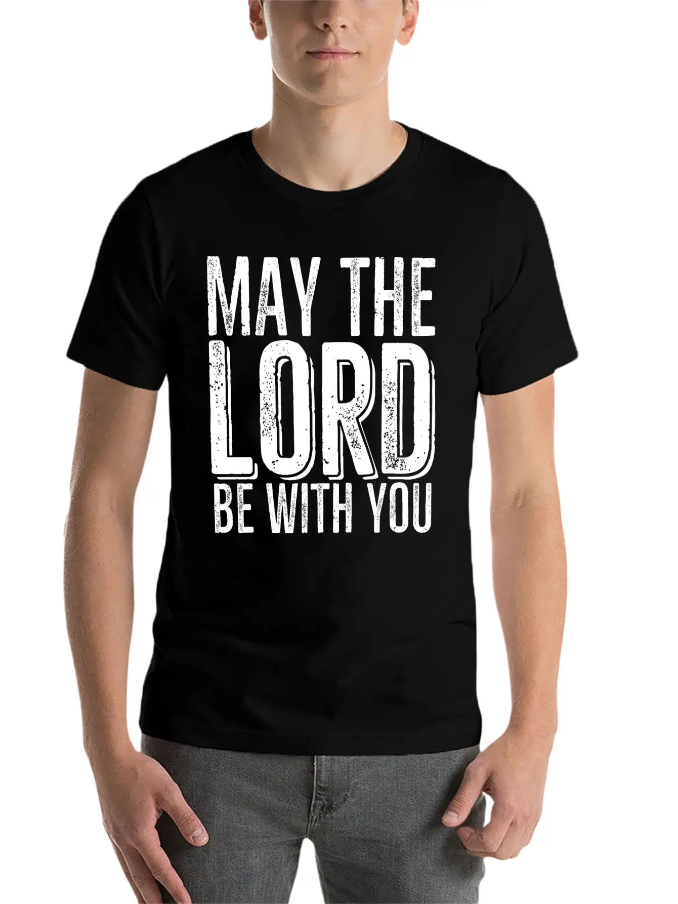 May The Lord Be With You Timeless Short Sleeve Tee – Comfy And Minimalist Design