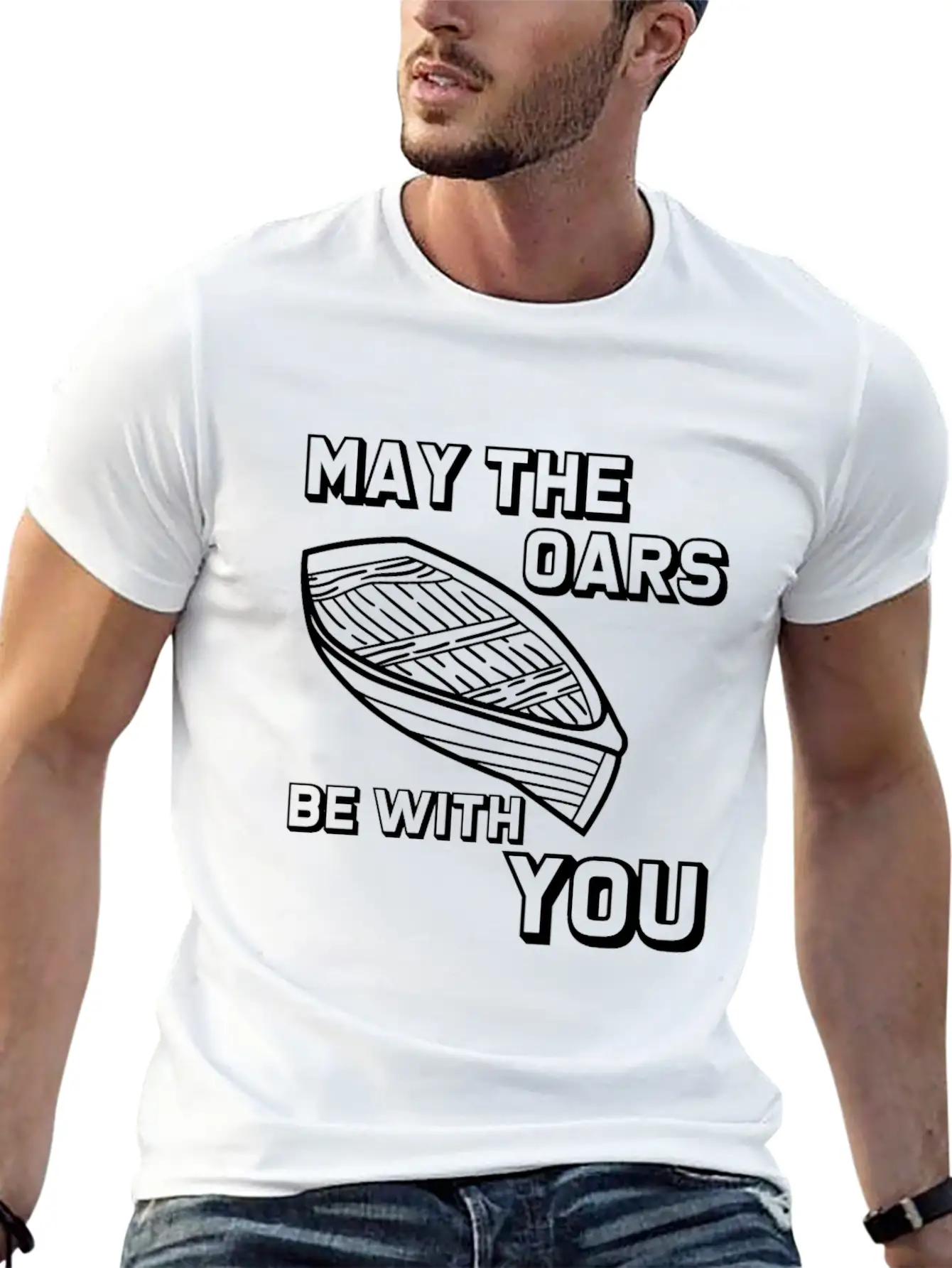 May The Oars Be With You 8 Relaxed Everyday Tee – Lightweight And Durable Cotton