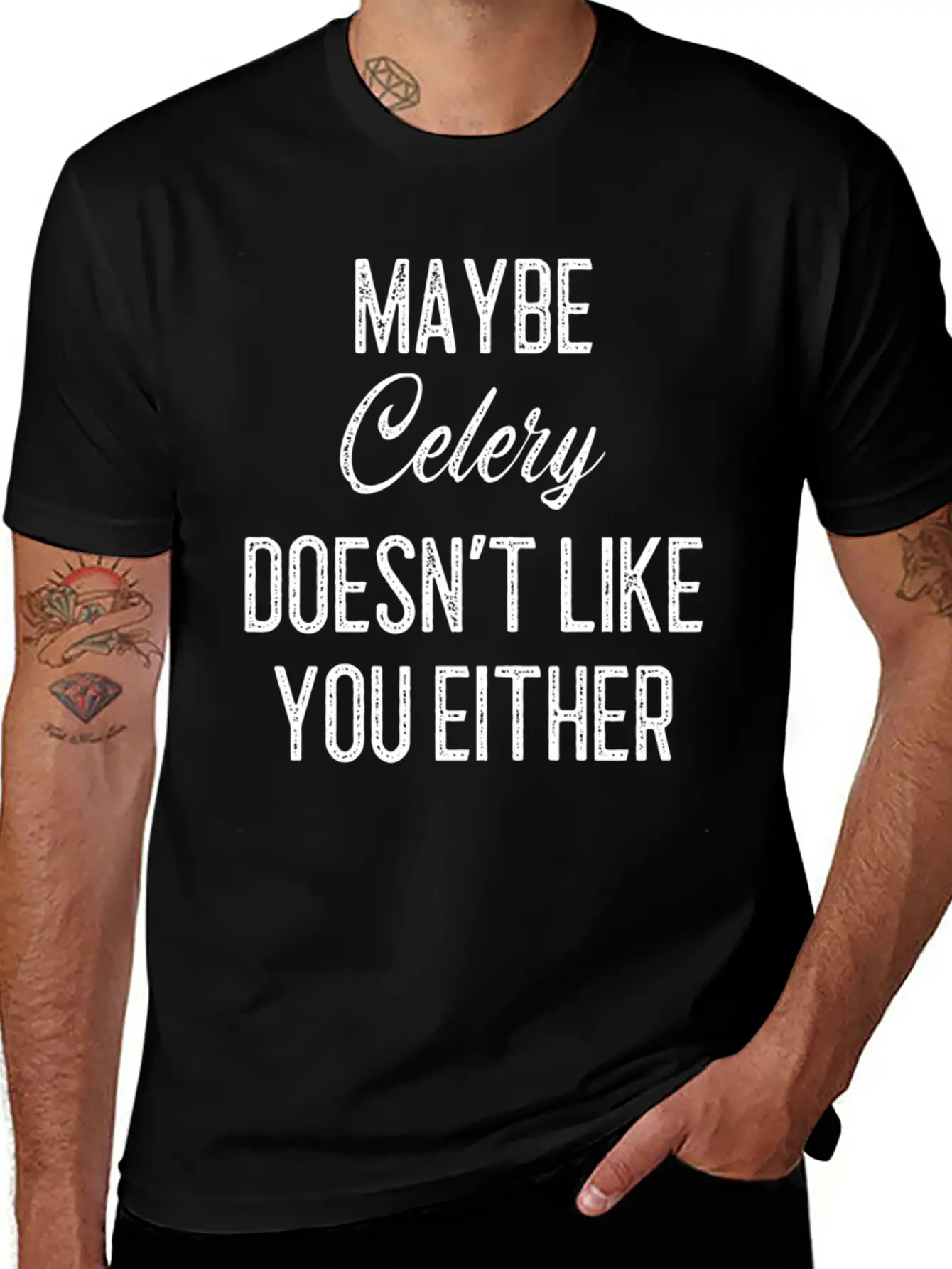 Maybe Celery Doesn't Like You Either Classic Cotton Tee – Unisex Comfort For Any Season