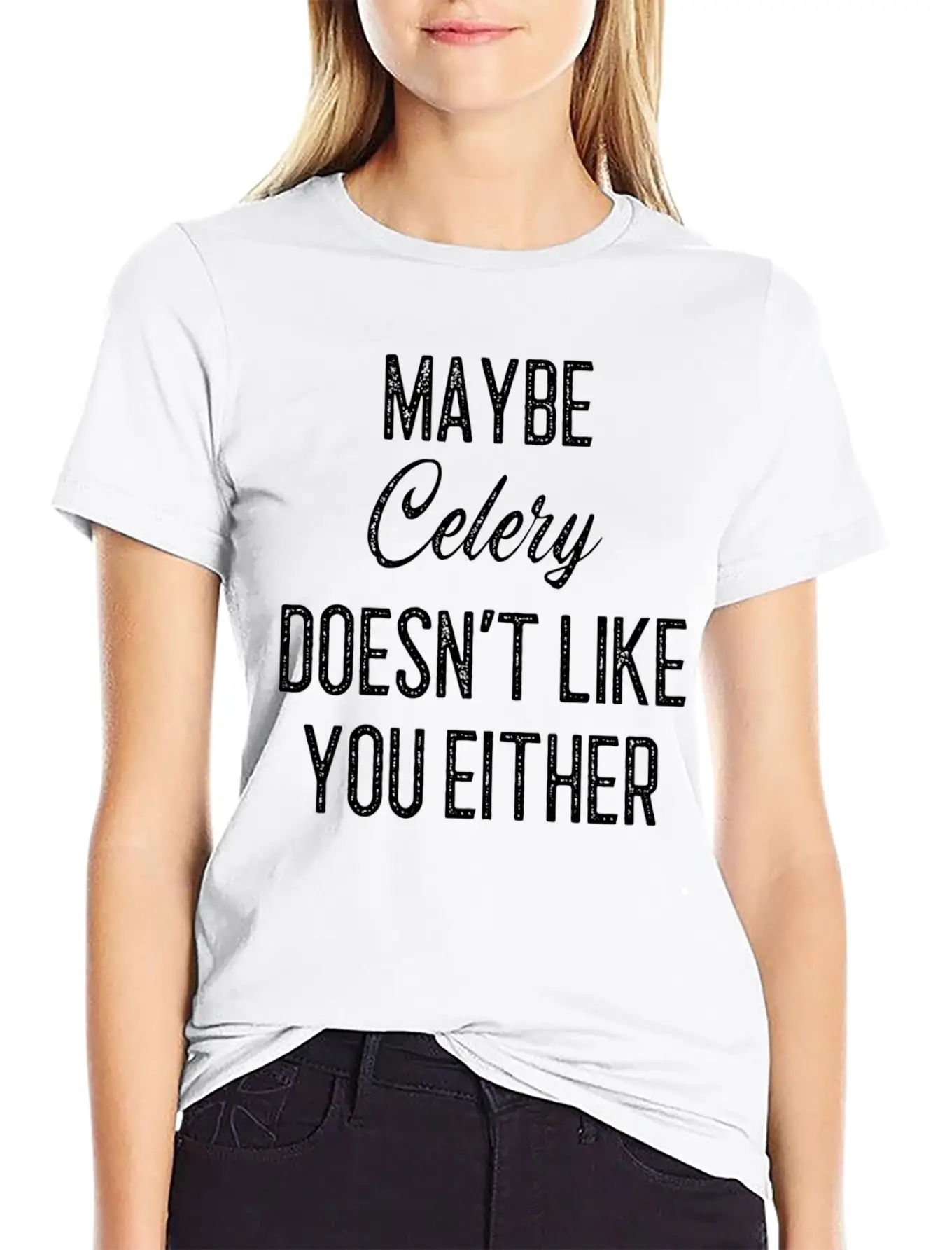 Maybe Celery Doesn't Like You Either Classic Cotton Tee – Unisex Comfort For Any Season