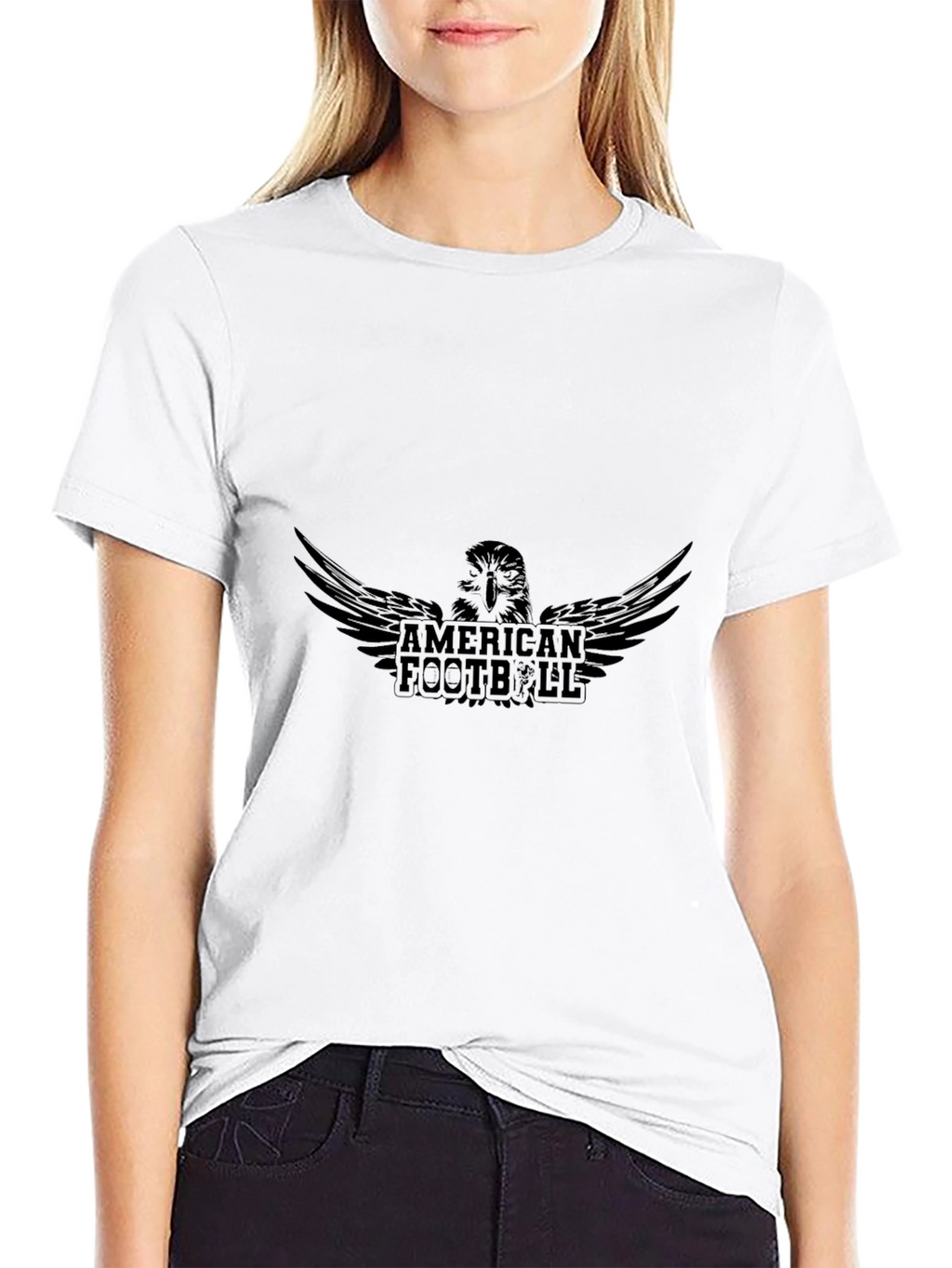 American Football Eagle Graphic T-Shirt
