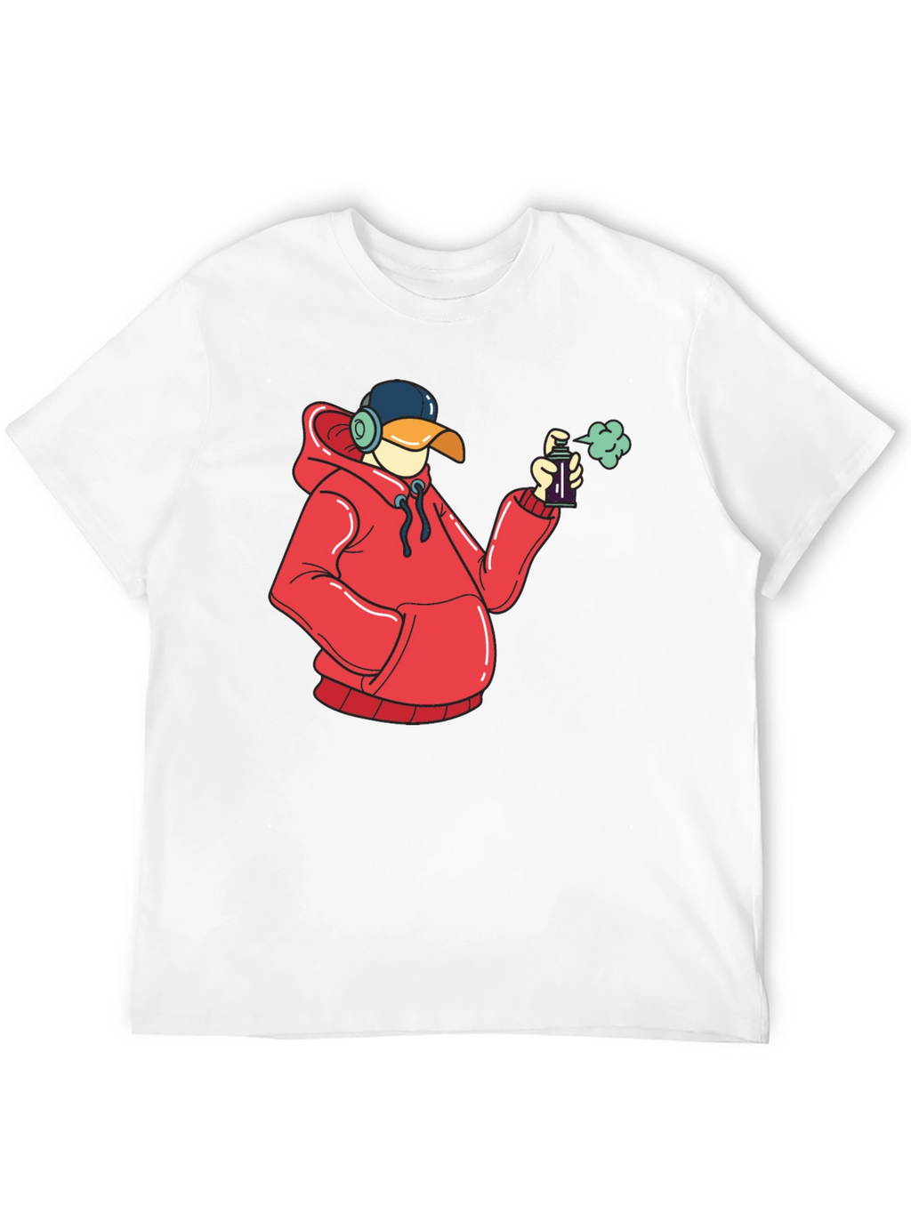Duck Graffiti Artist Black T-Shirt