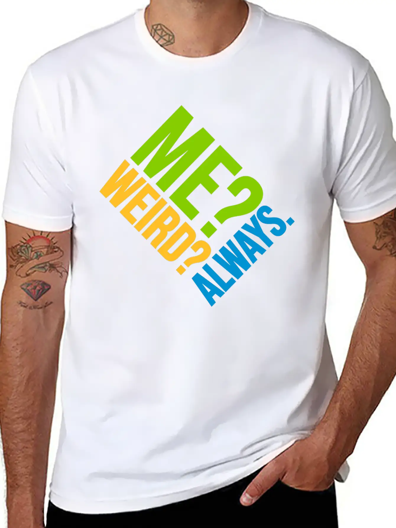 Me Weird Always Classic Cotton Tee – Unisex Comfort For Any Season