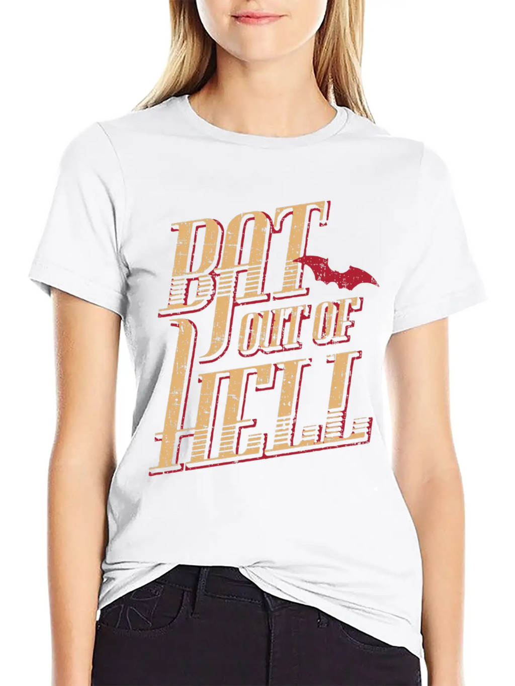 Meat Loaf Bat Out Of Hell Lyric Breathable Soft Cotton T-Shirt – Timeless Casual Look