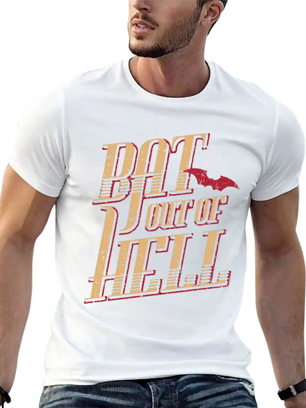 Meat Loaf Bat Out Of Hell Lyric Breathable Soft Cotton T-Shirt – Timeless Casual Look