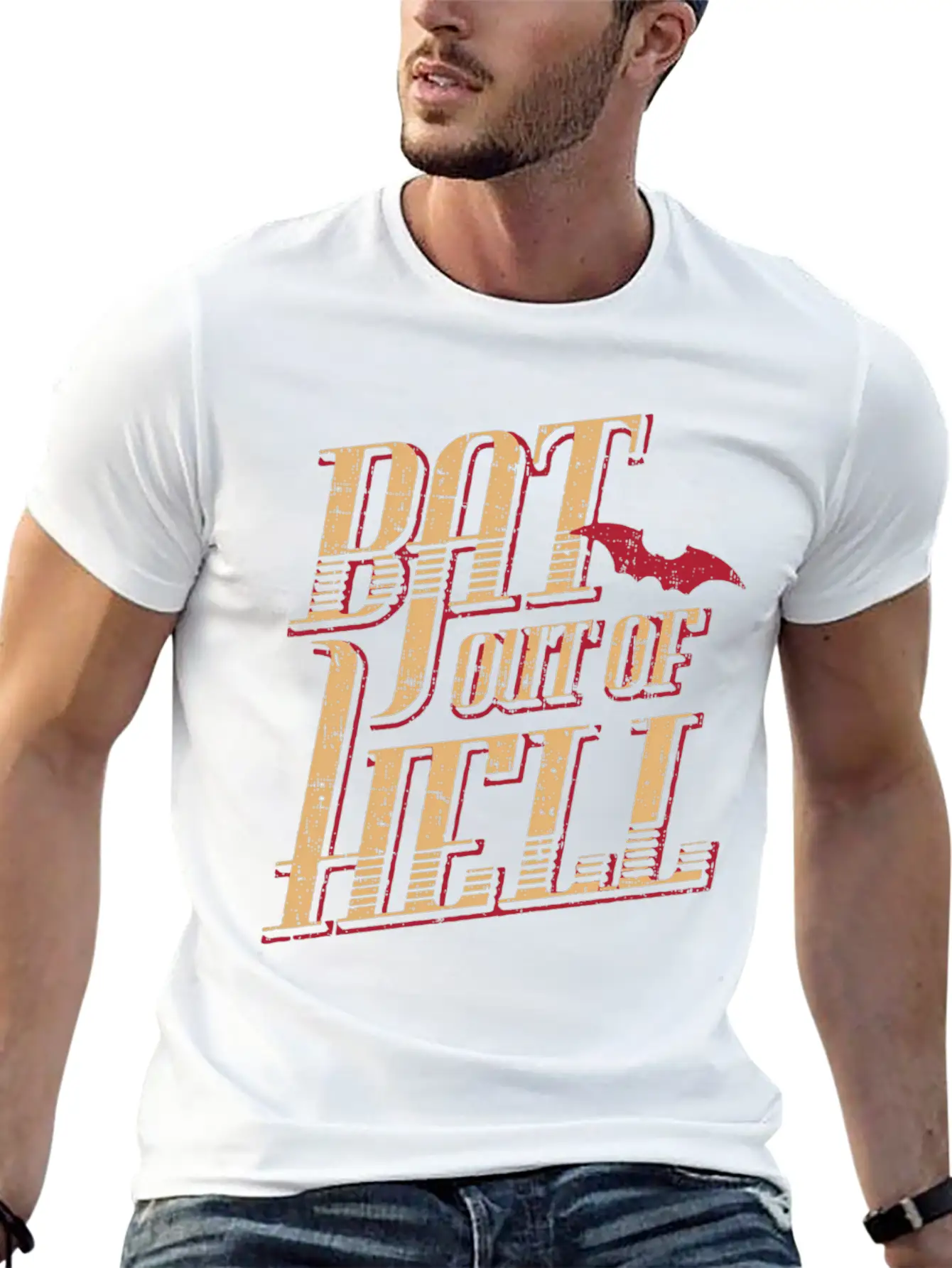 Meat Loaf Bat Out Of Hell Lyric Breathable Soft Cotton T-Shirt – Timeless Casual Look