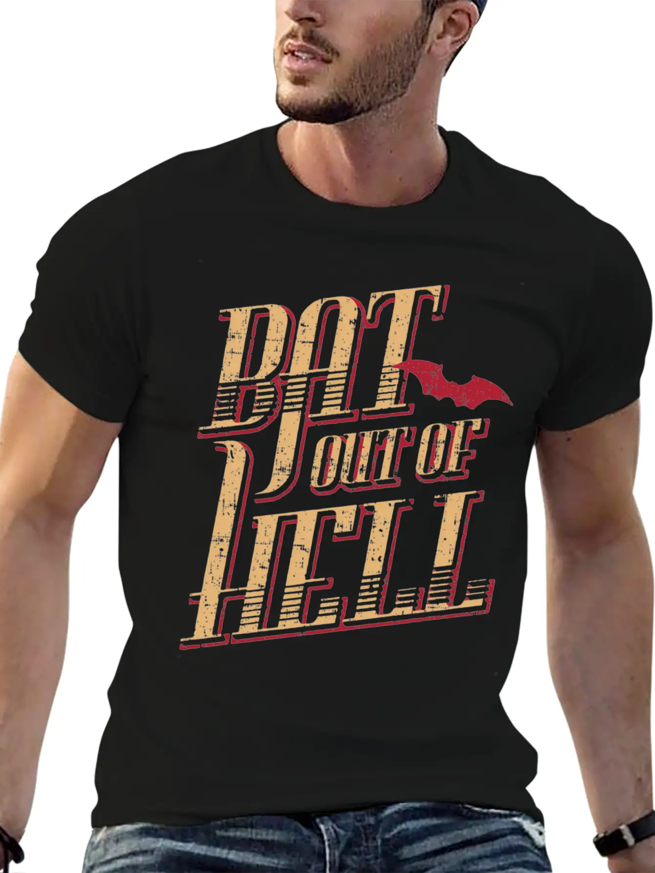 Meat Loaf Bat Out Of Hell Lyric Breathable Soft Cotton T-Shirt – Timeless Casual Look