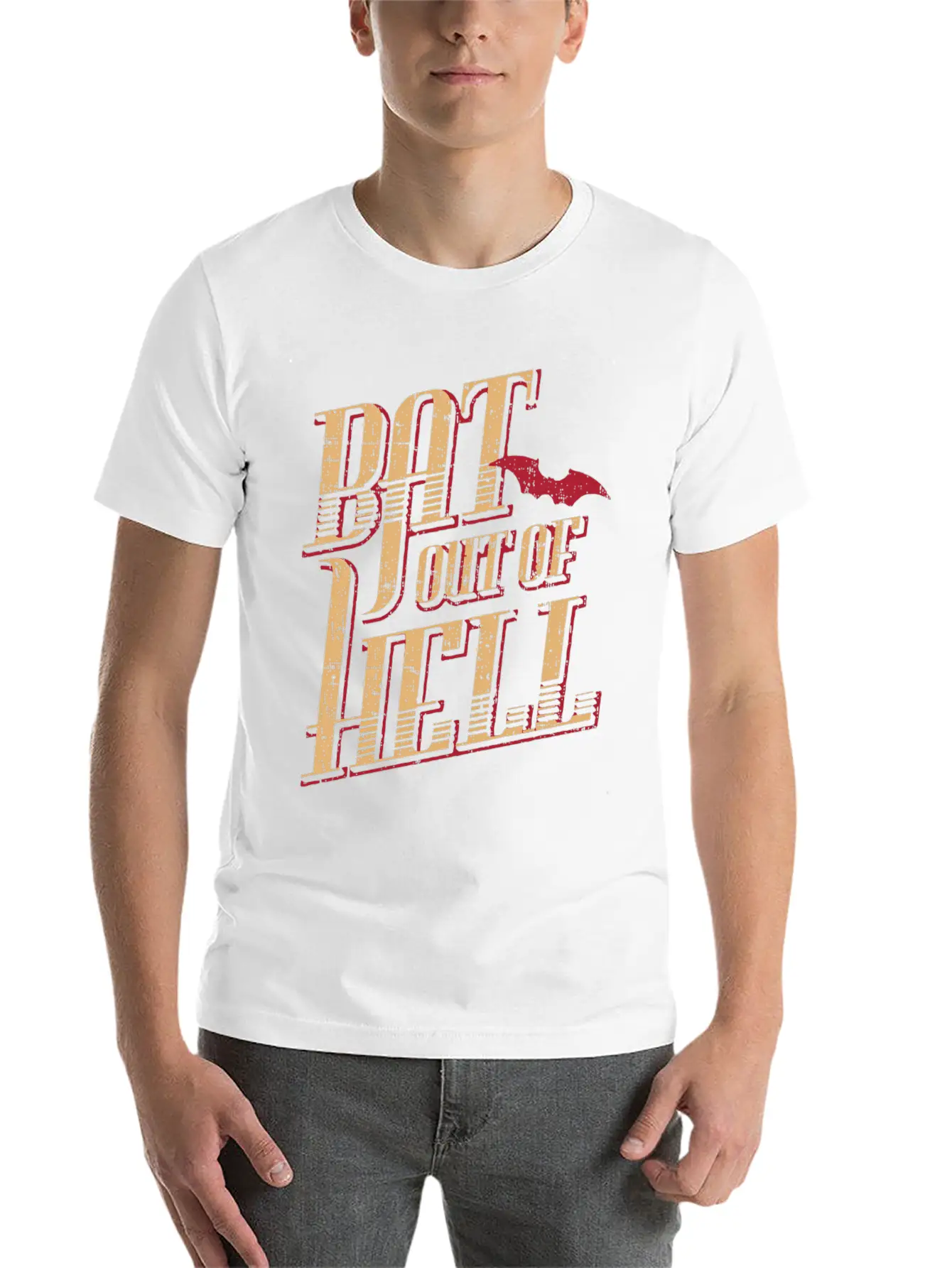 Meat Loaf Bat Out Of Hell Lyric Breathable Soft Cotton T-Shirt – Timeless Casual Look