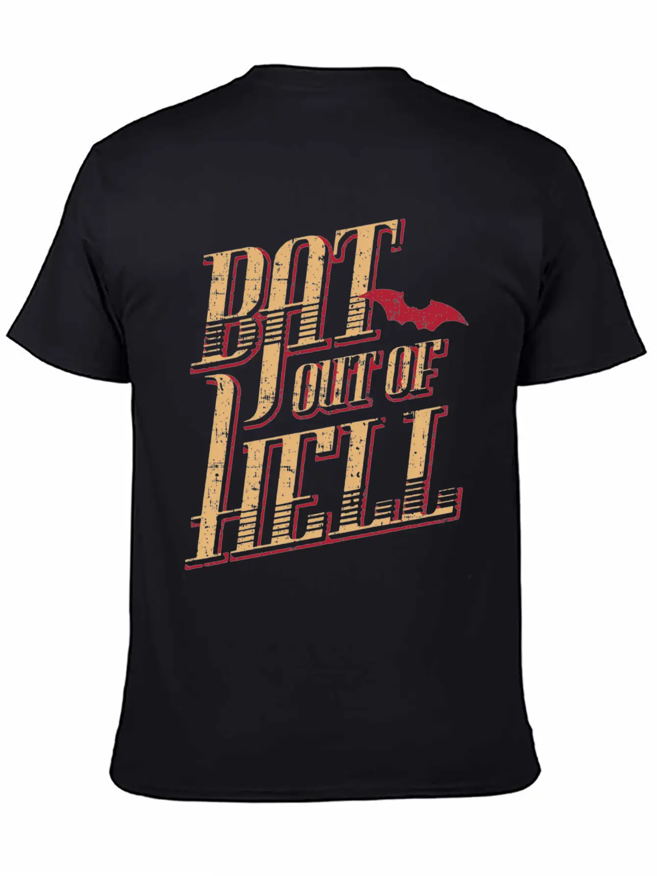 Meat Loaf Bat Out Of Hell Lyric Breathable Soft Cotton T-Shirt – Timeless Casual Look