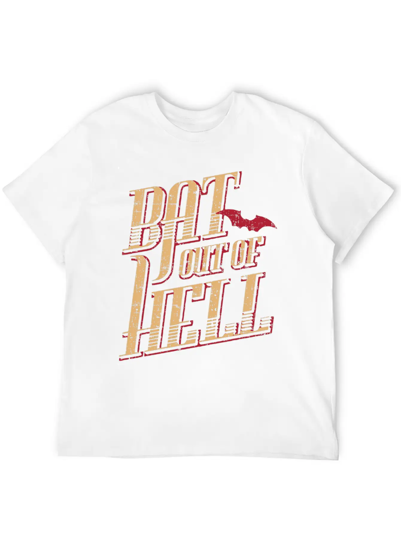 Meat Loaf Bat Out Of Hell Lyric Breathable Soft Cotton T-Shirt – Timeless Casual Look