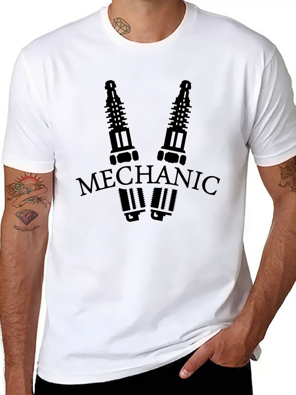 Mechanic (1c) Basic Graphic T-Shirt – Daily Comfort In Soft Cotton