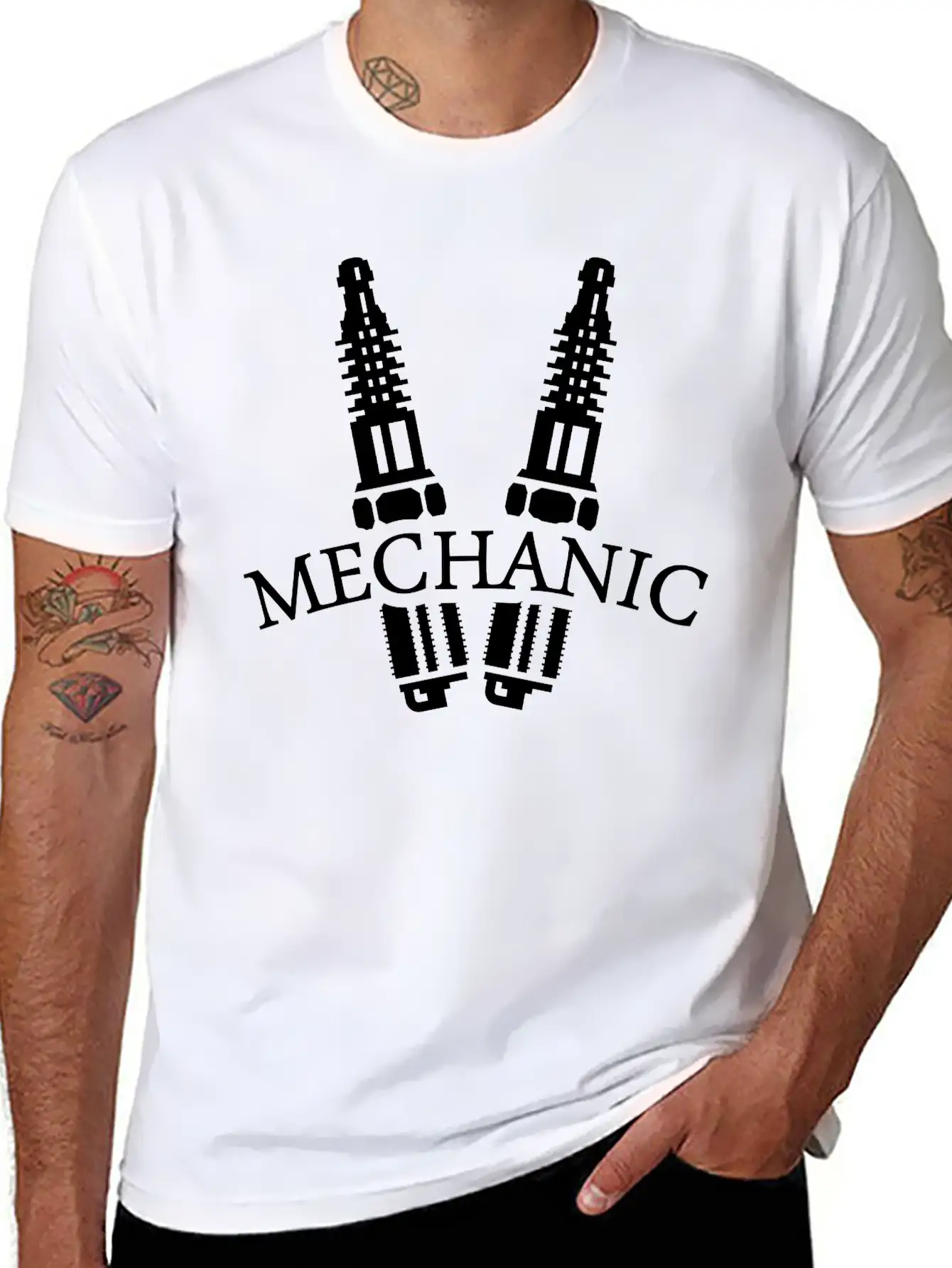 Mechanic (1c) Basic Graphic T-Shirt – Daily Comfort In Soft Cotton