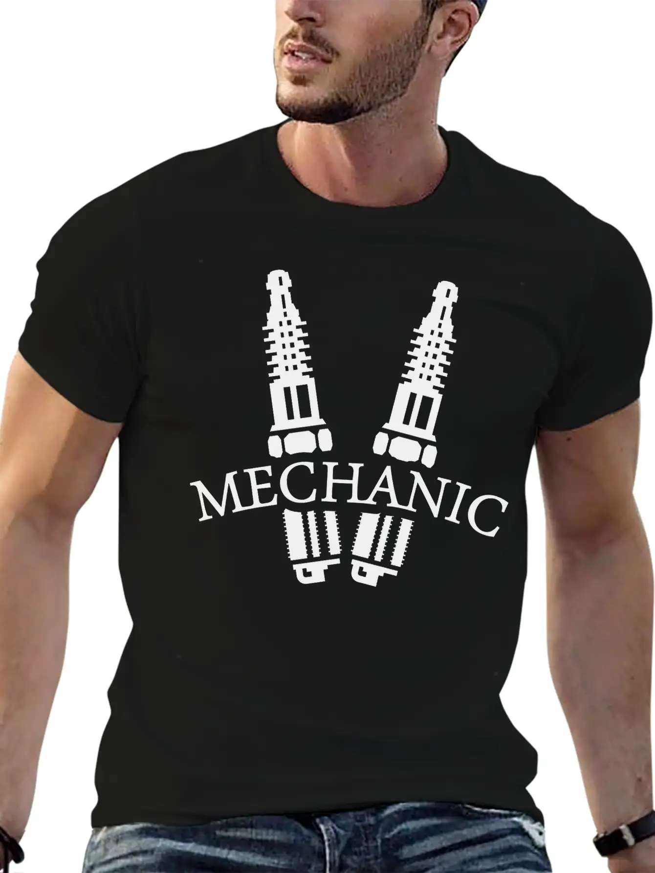 Mechanic (1c) Basic Graphic T-Shirt – Daily Comfort In Soft Cotton