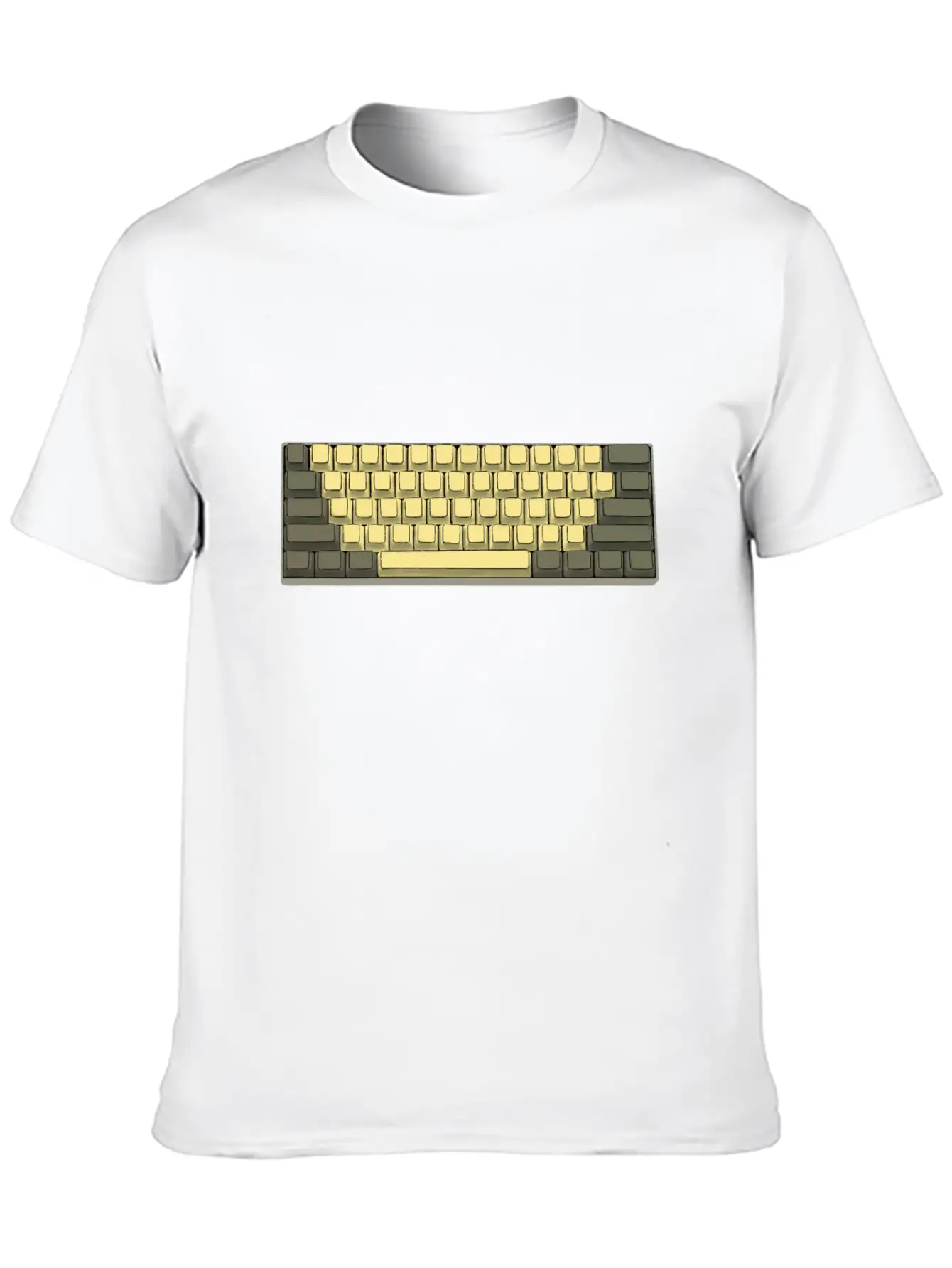 Mechanical Keyboard 60% Retro Breathable Soft Cotton T-Shirt – Timeless Casual Look