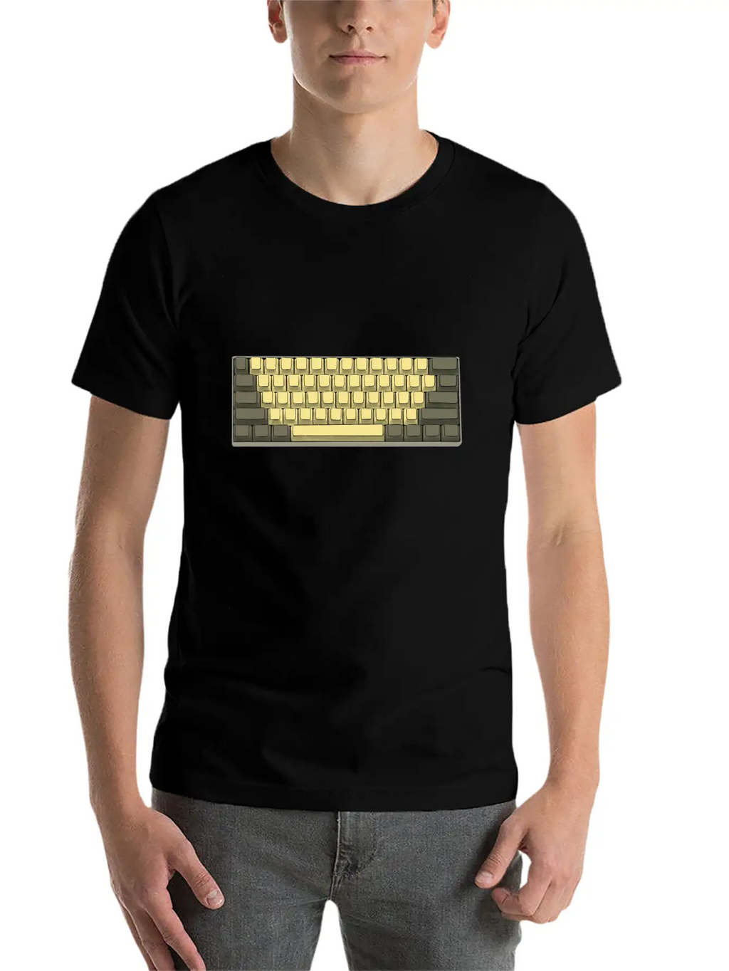 Mechanical Keyboard 60% Retro Breathable Soft Cotton T-Shirt – Timeless Casual Look