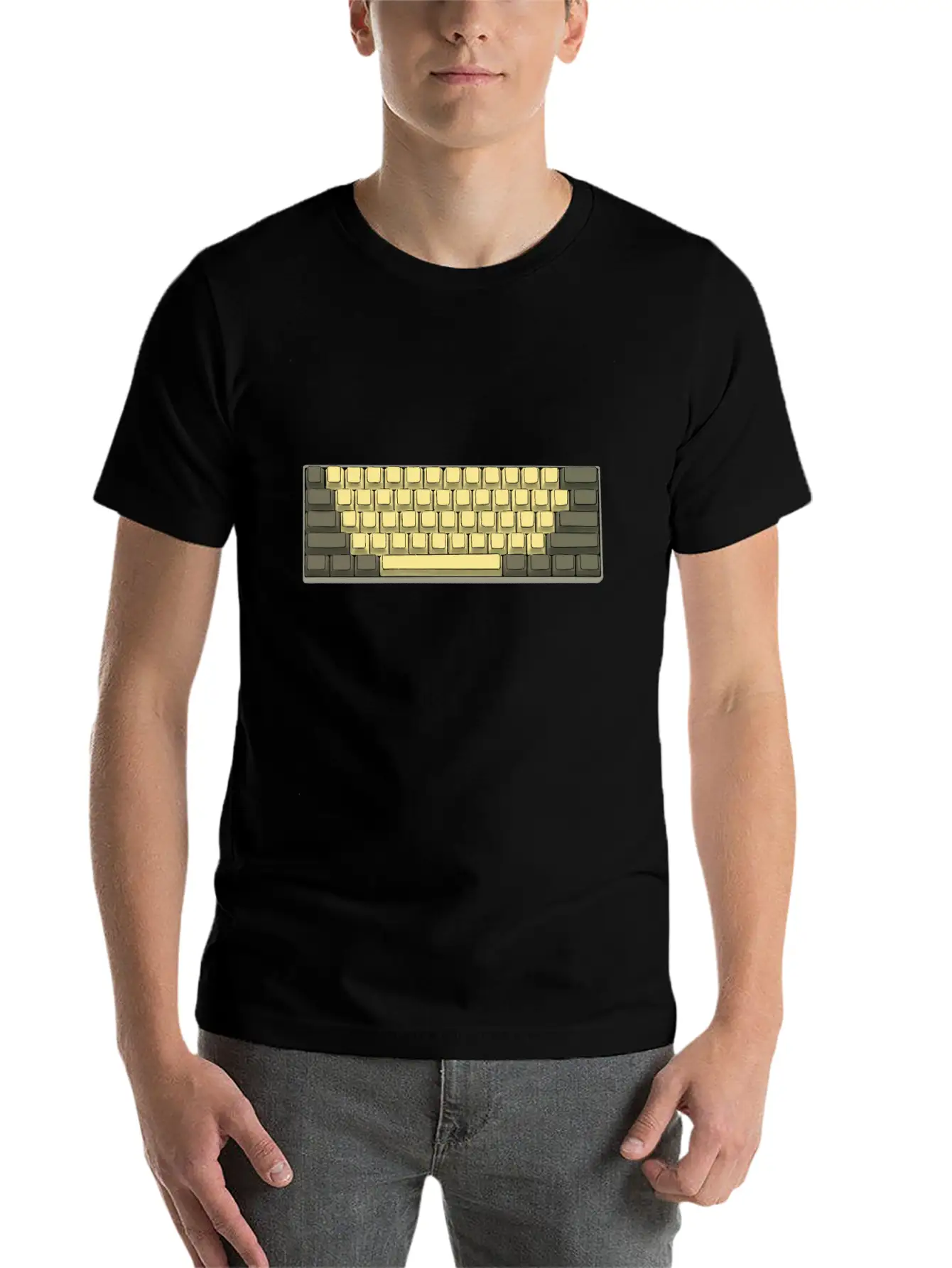 Mechanical Keyboard 60% Retro Breathable Soft Cotton T-Shirt – Timeless Casual Look
