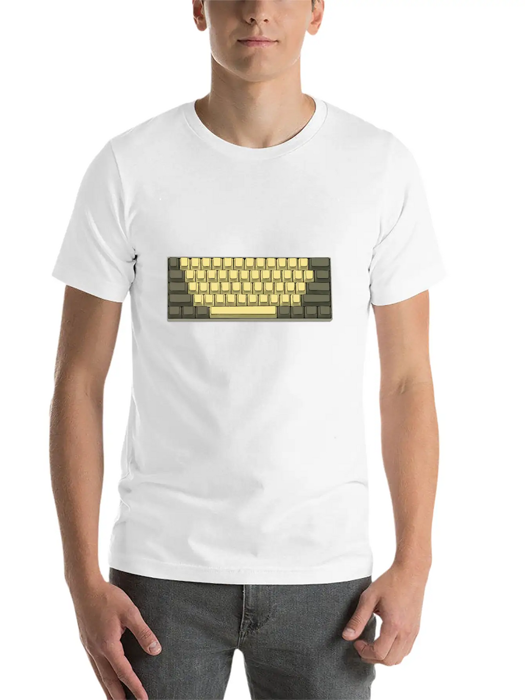 Mechanical Keyboard 60% Retro Breathable Soft Cotton T-Shirt – Timeless Casual Look